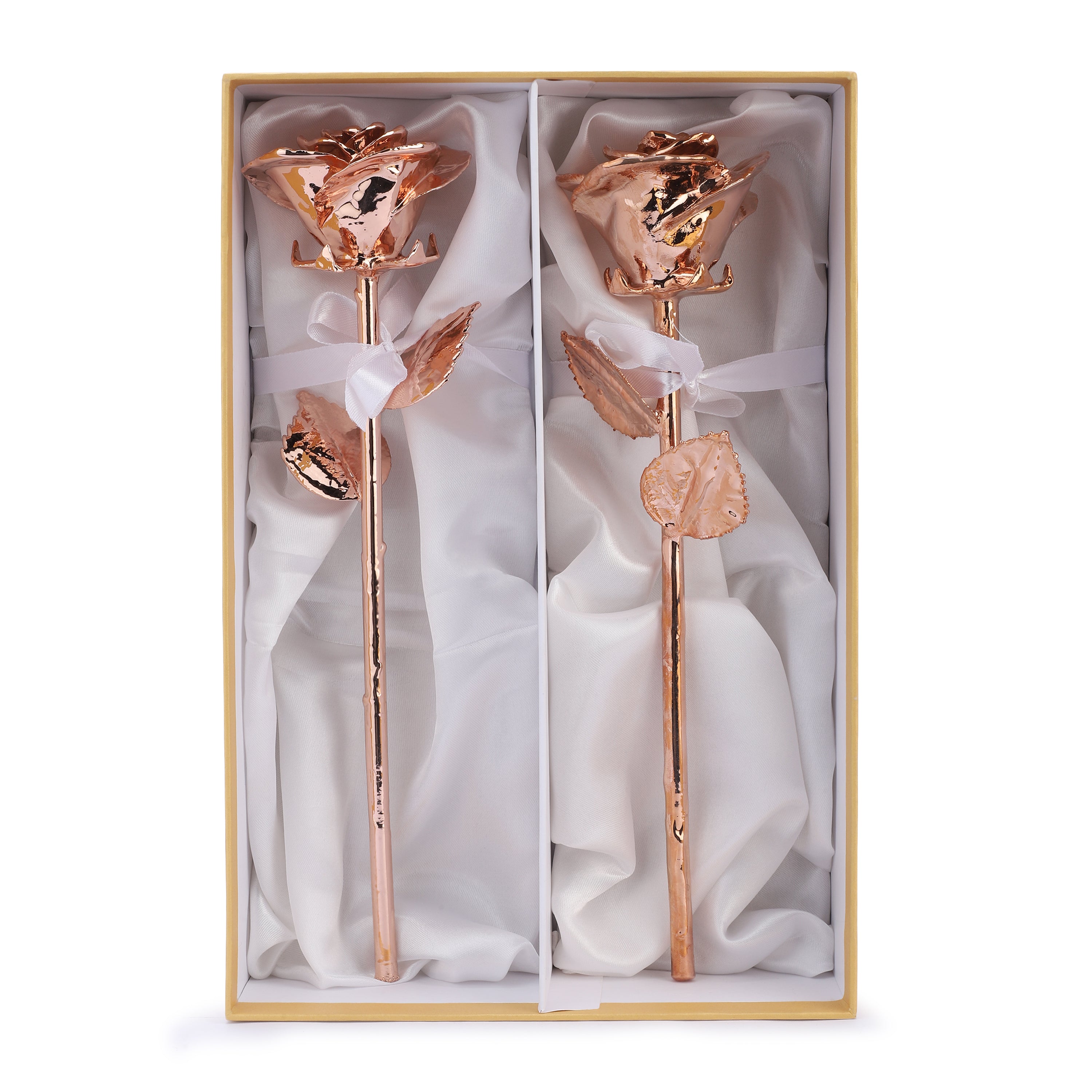 Premium RoseGold dipped Rose Pack of 2