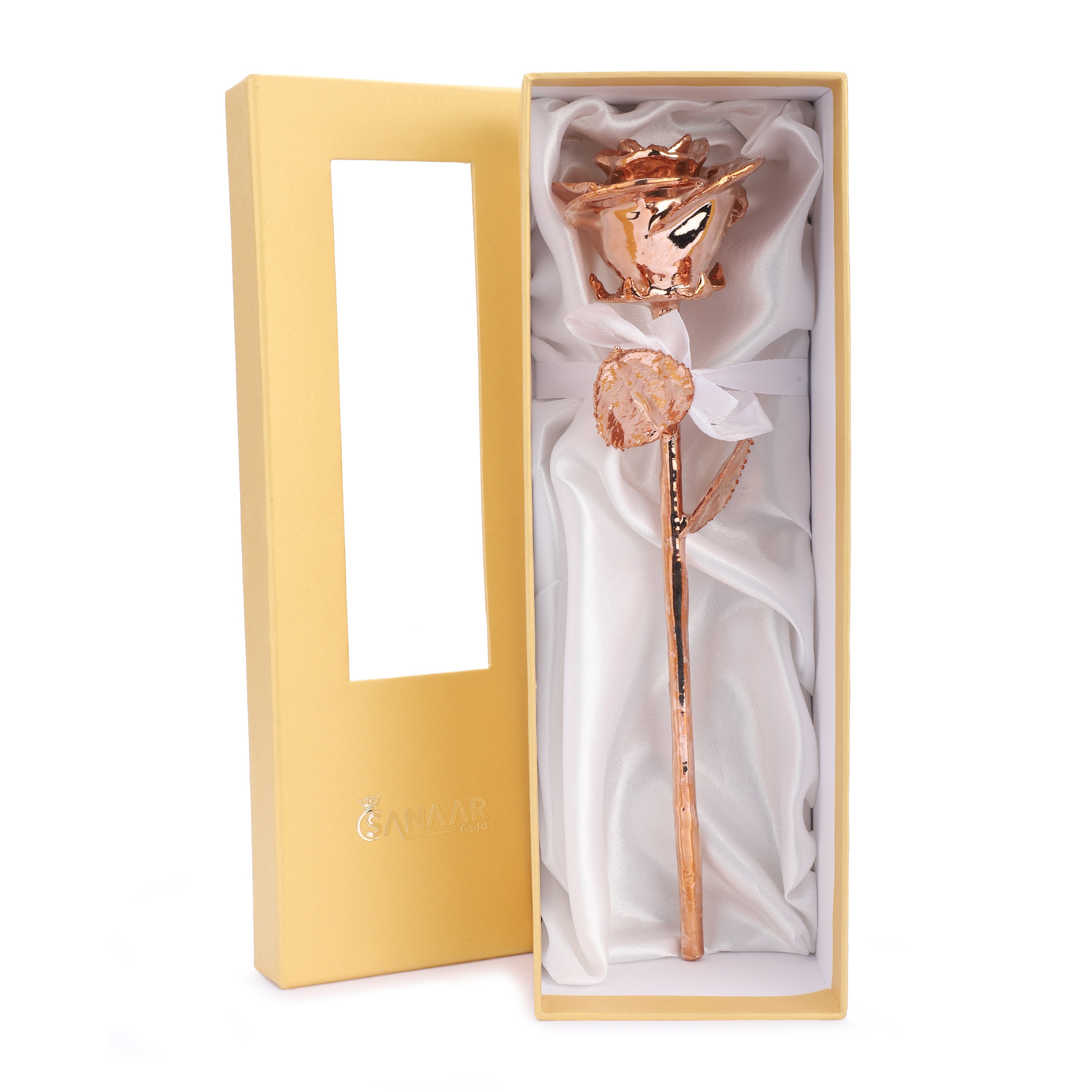 Premium RoseGold dipped Rose