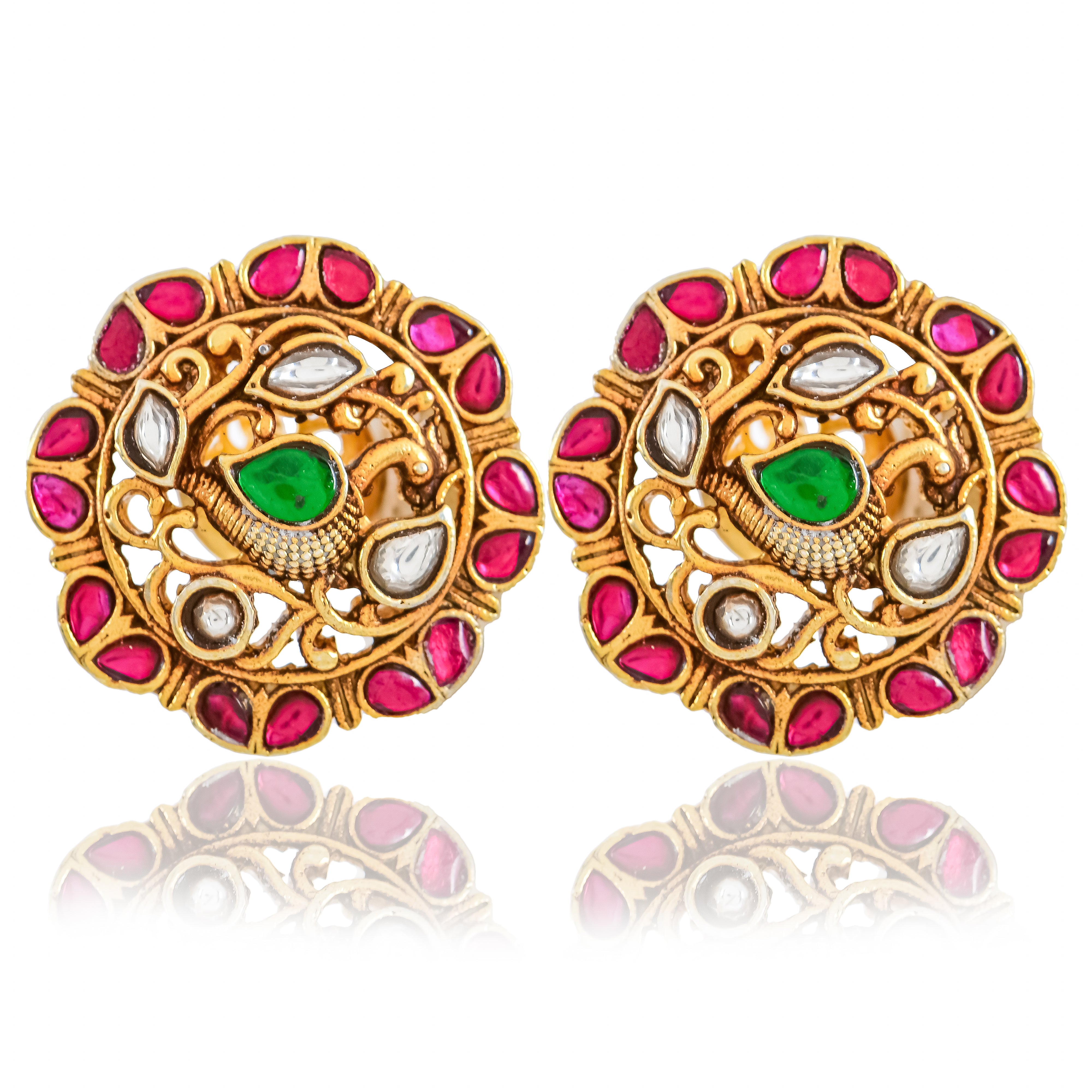 Divine Radiance Kundan Studs