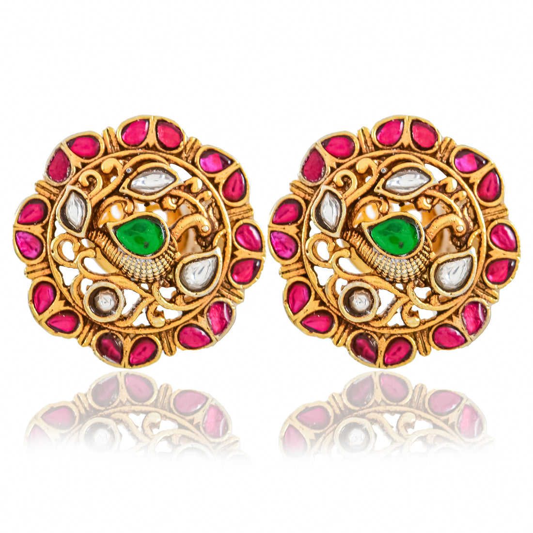 Divine Radiance Kundan Studs