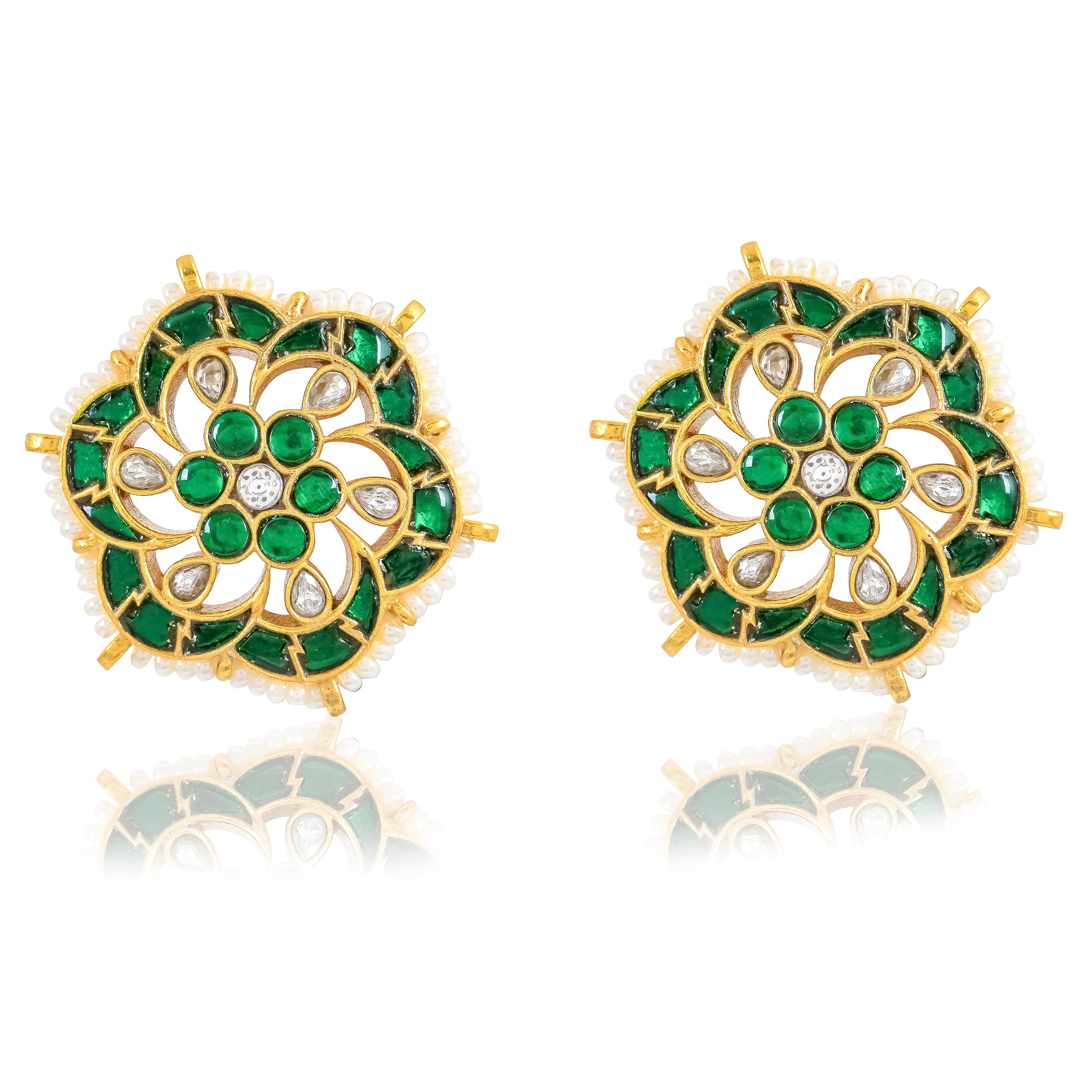 Starry Night Kundan Studs