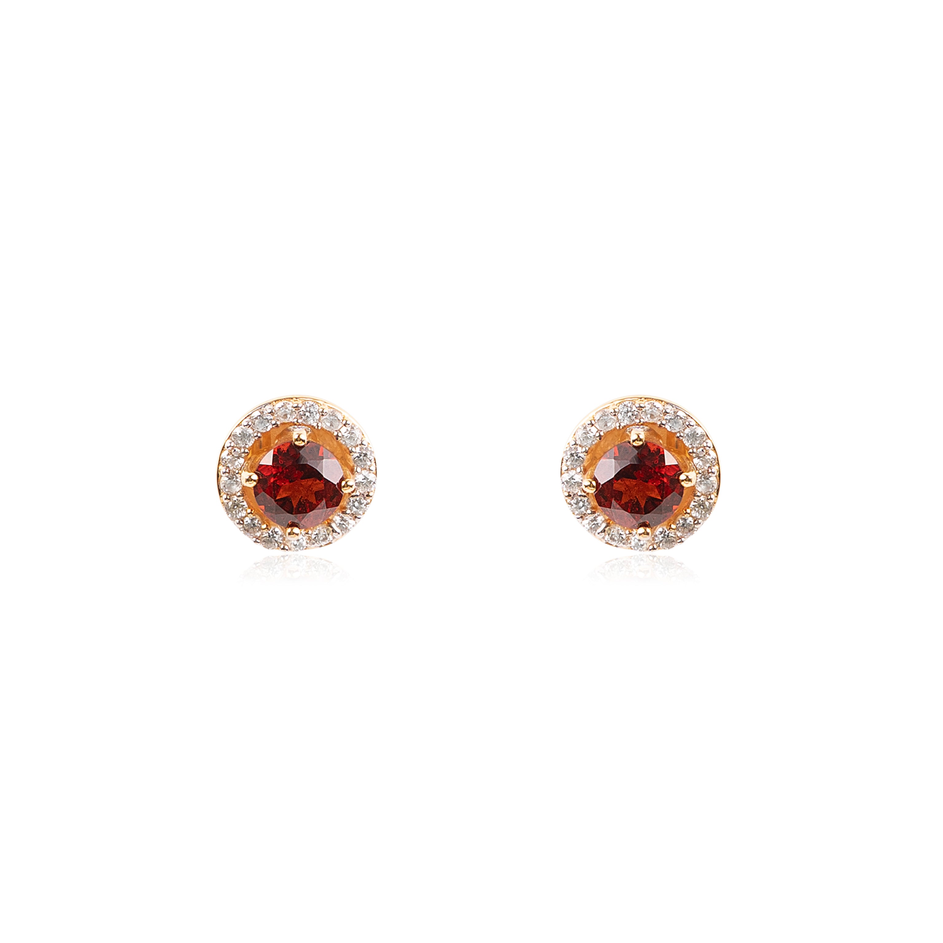 Garnet Glow Stud
