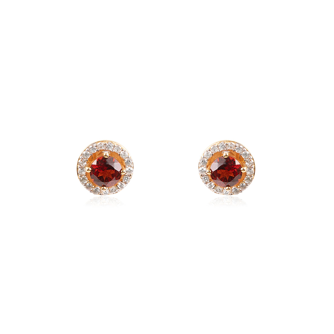 Garnet Glow Stud