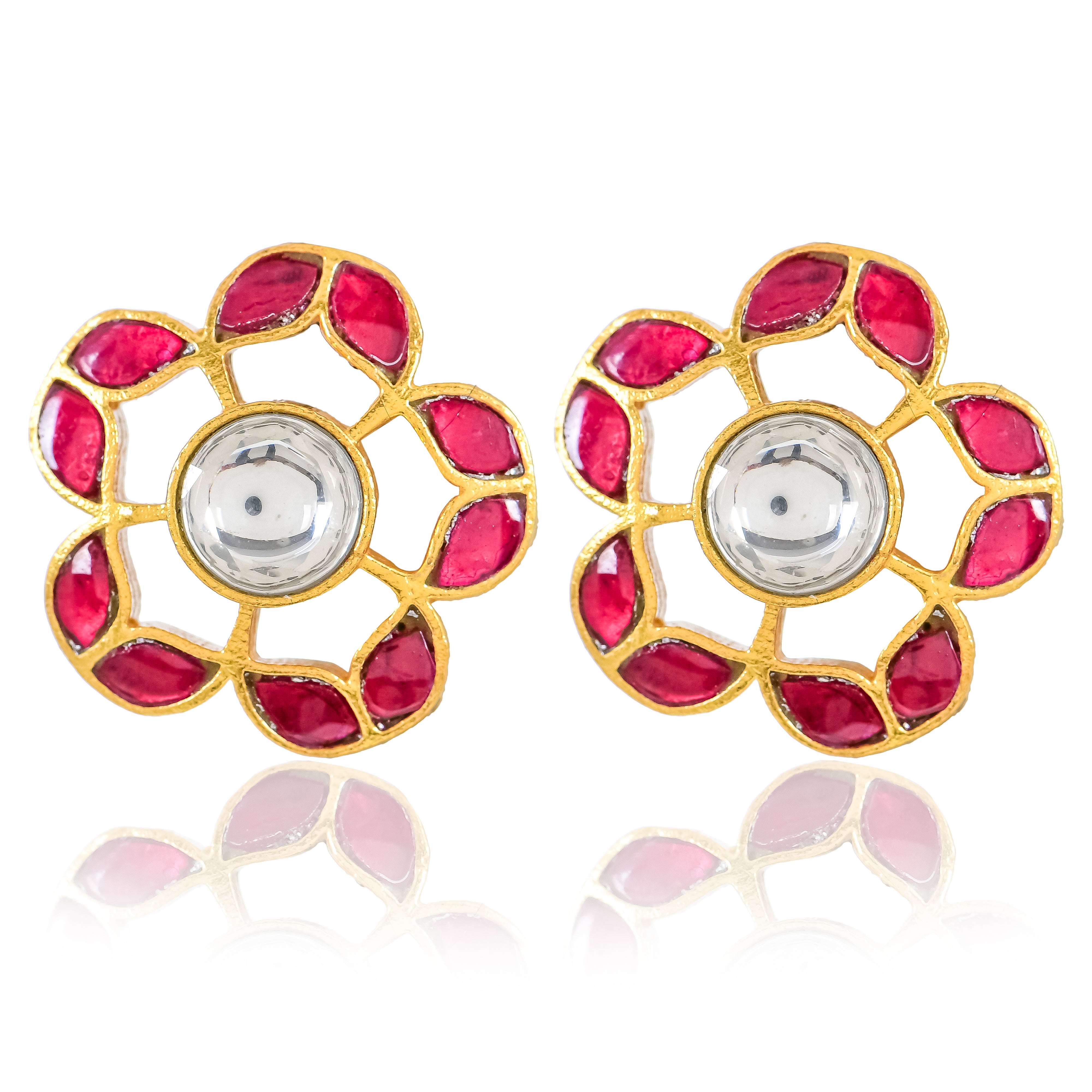 Royal Garden Kundan Studs