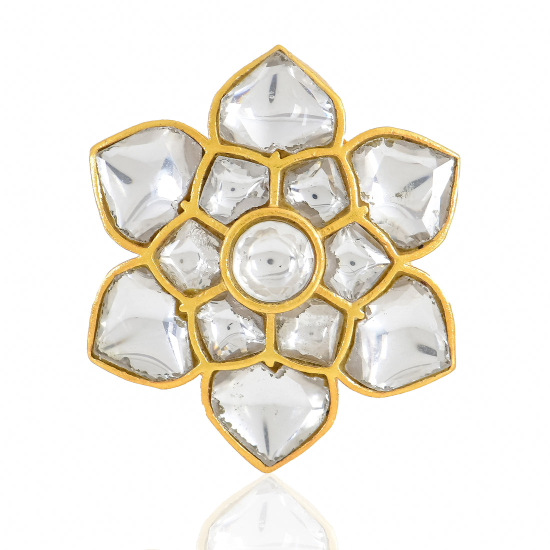 White Aura Adjustable Ring
