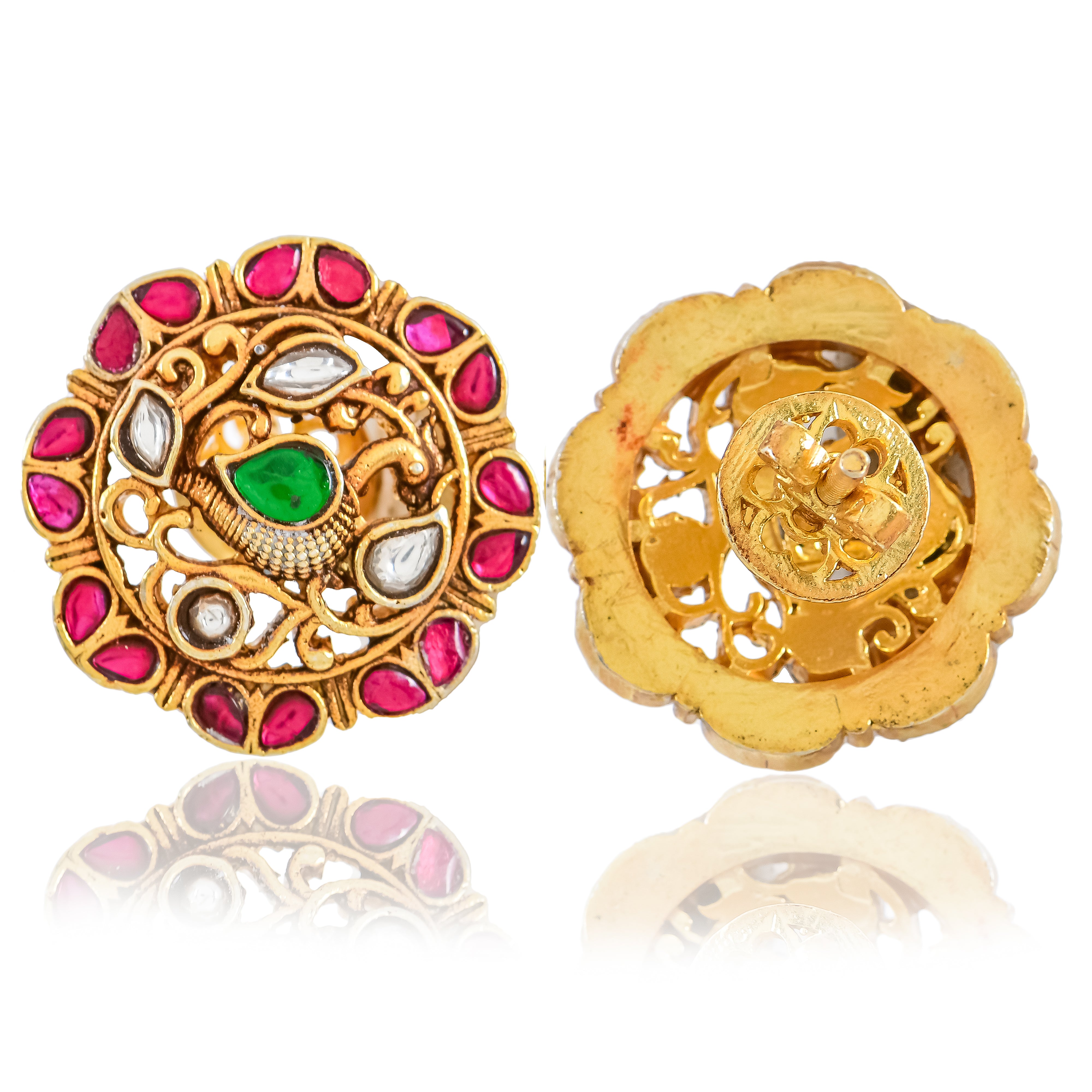 Divine Radiance Kundan Studs