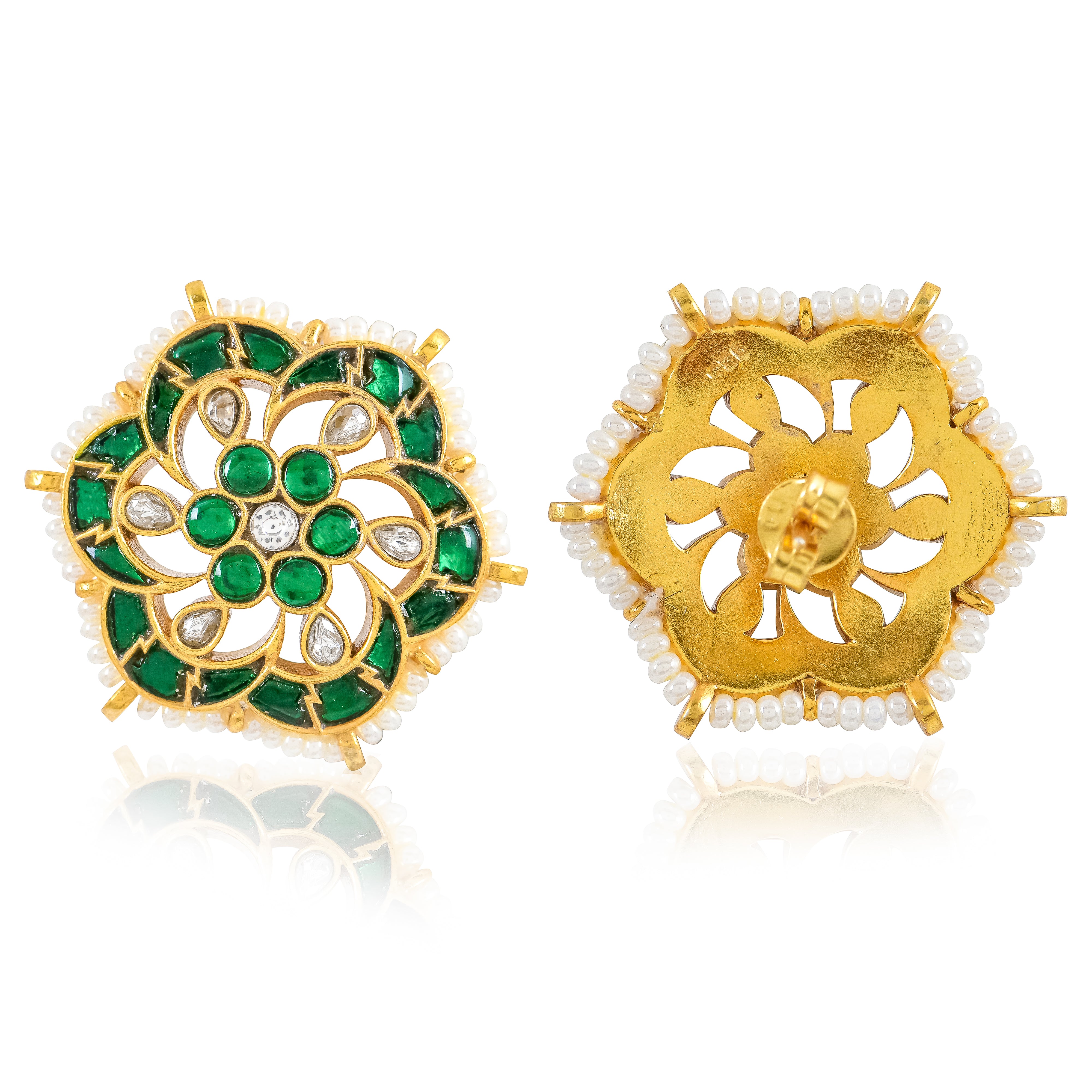 Starry Night Kundan Studs