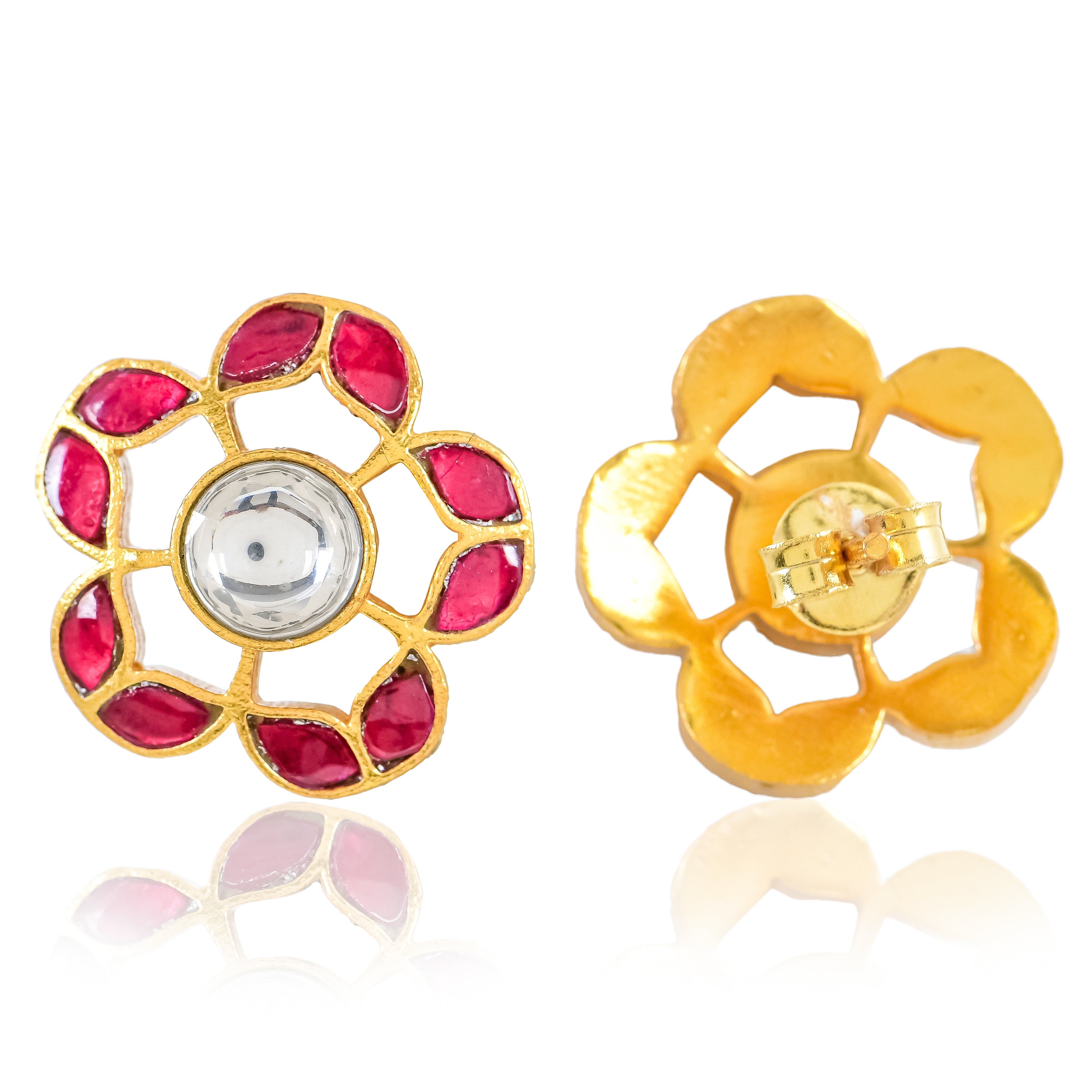 Royal Garden Kundan Studs
