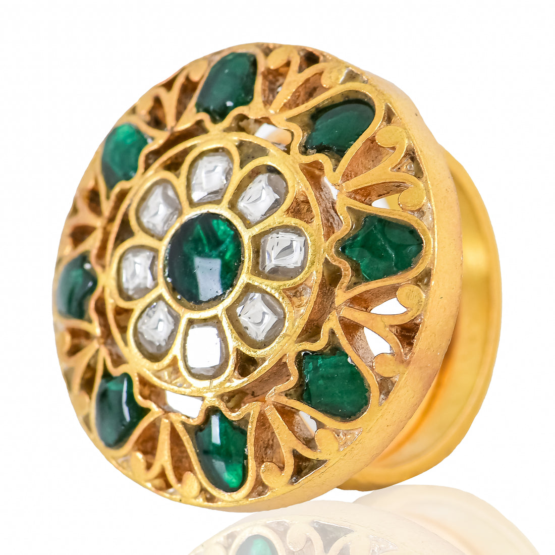 Regal Green Glow Adjustable Ring