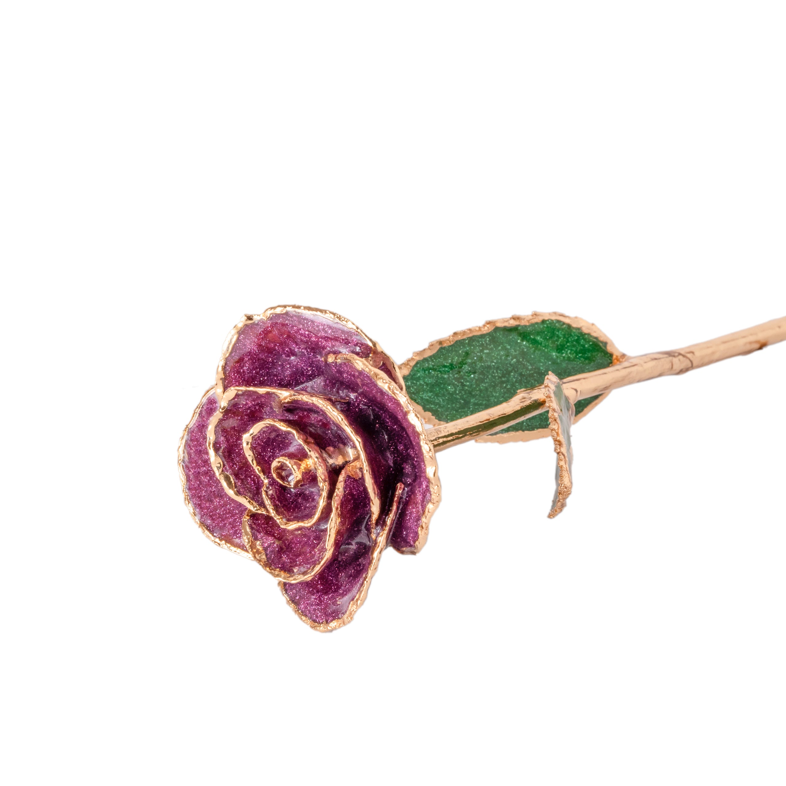 Elegant 24k Velvet Purple Gold dipped Rose