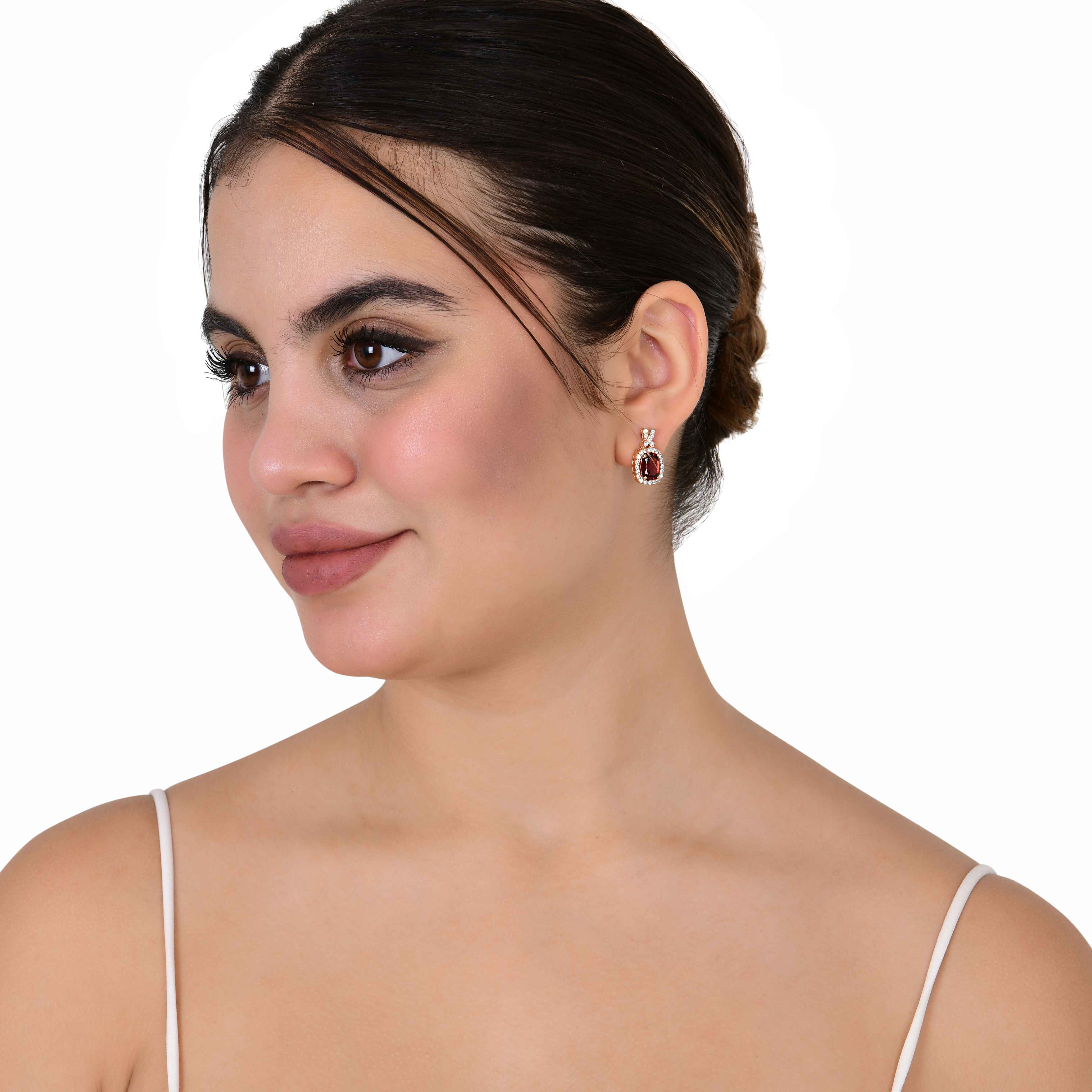 Vintage Garnet Earring