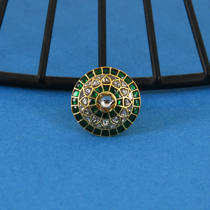Green Aura Adjustable Ring