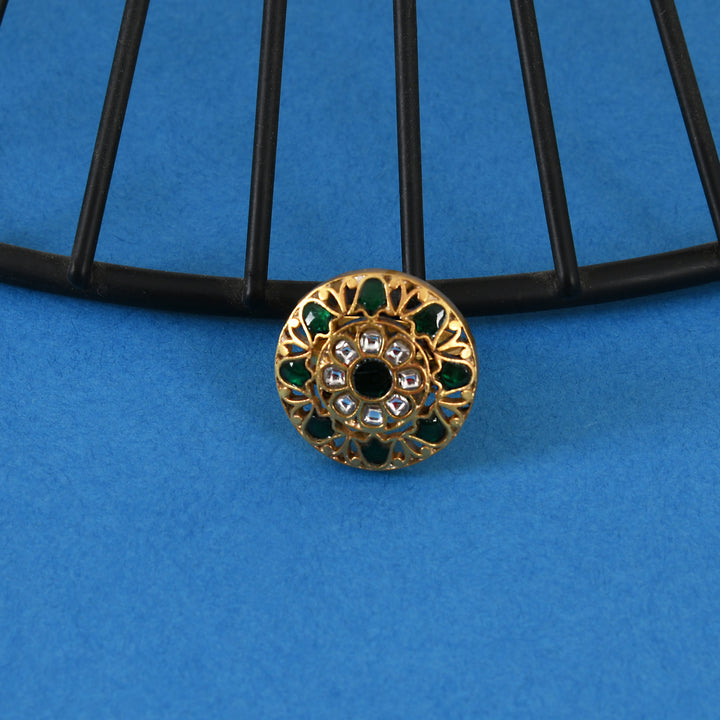 Regal Green Glow Adjustable Ring
