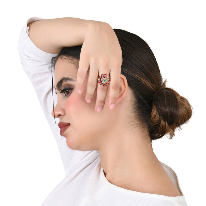Royal Bloom Adjustable Ring