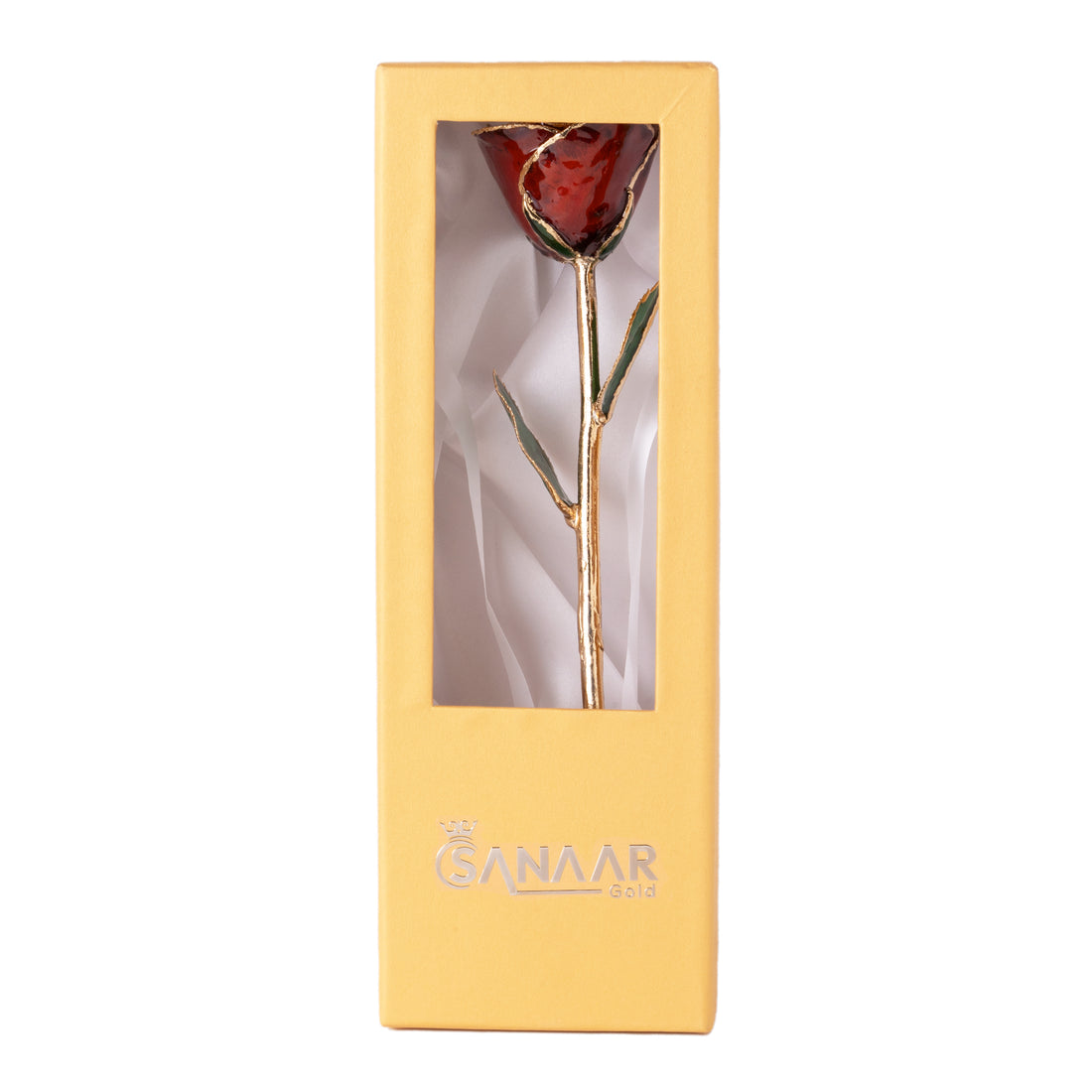 Elegant 24k Mystic Red Gold dipped Rose