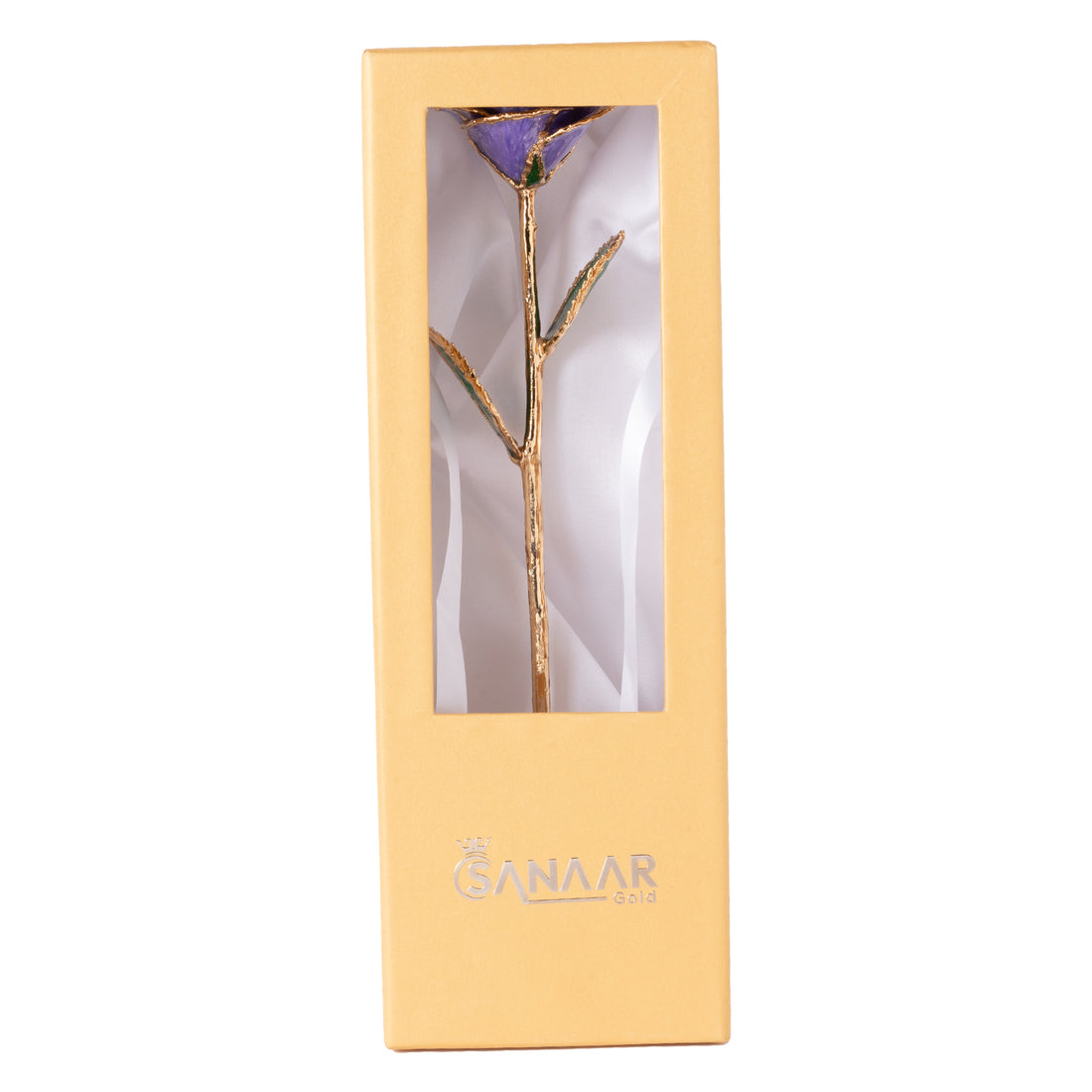 Elegant 24k Lilac Purple Gold dipped Rose