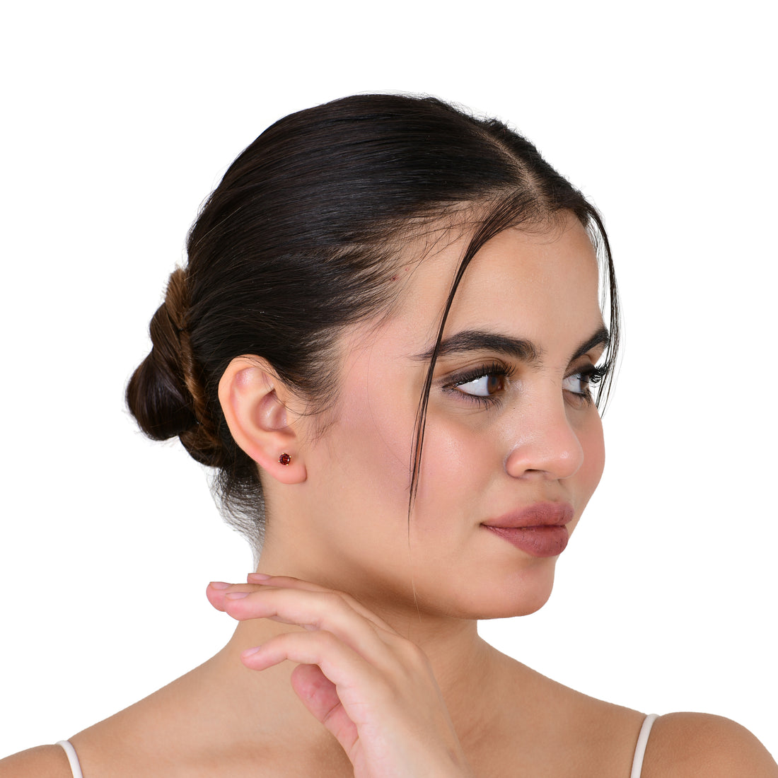 Garnet Glow Stud