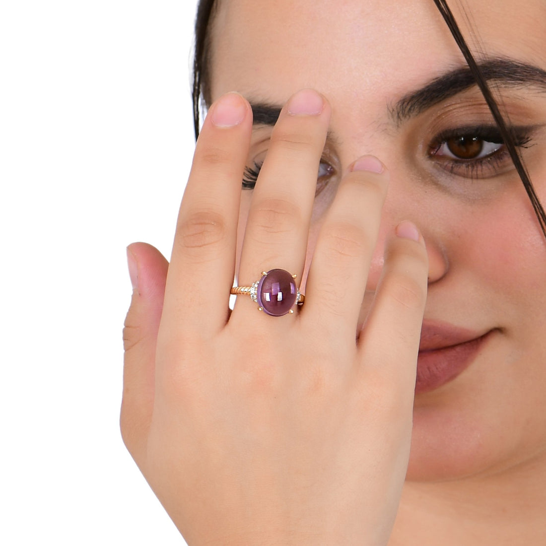 Aurora Amethyst Ring