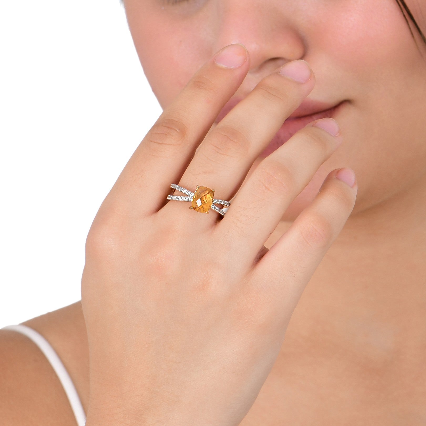 Glimmer Citrine Ring