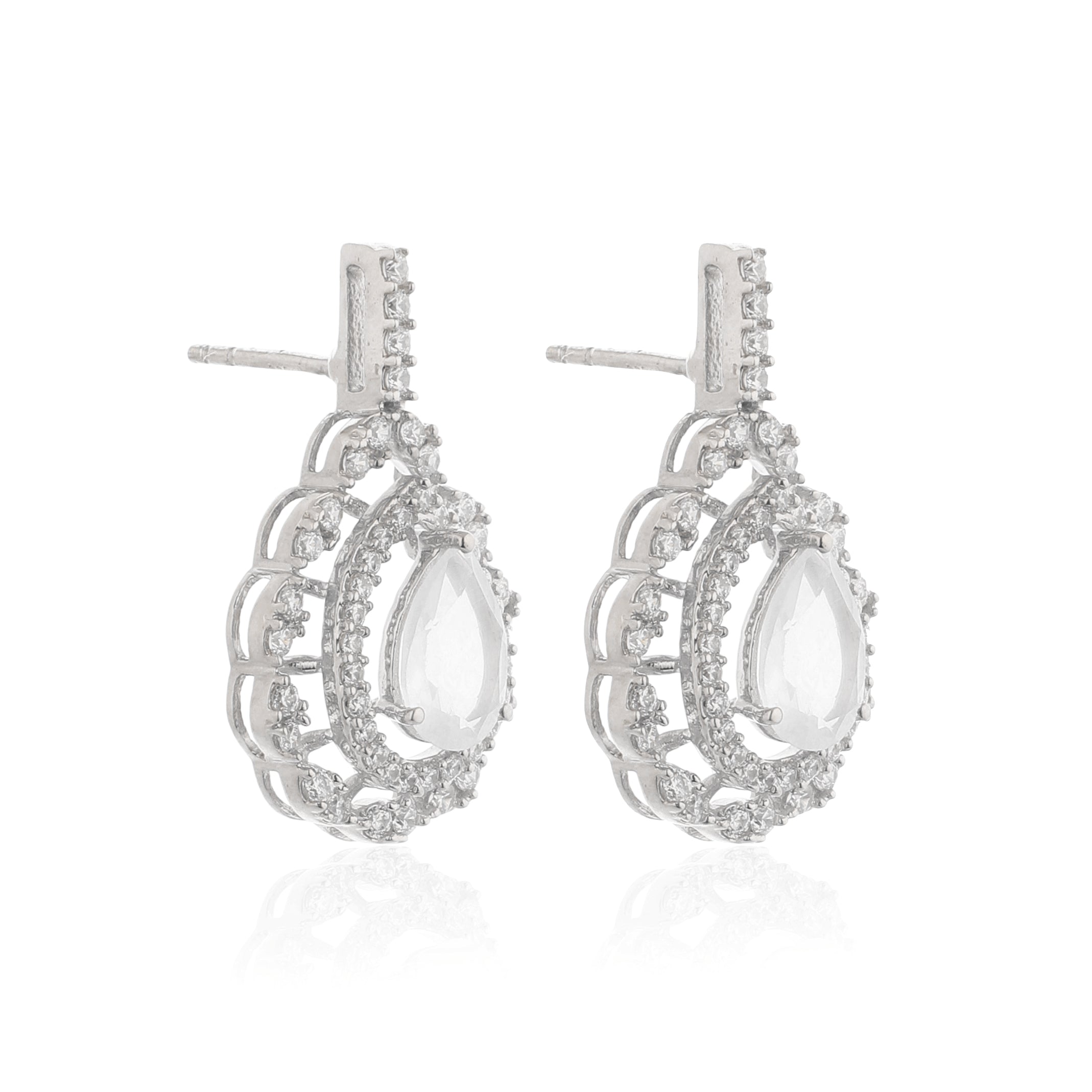 Diamond Drop Pendant Set