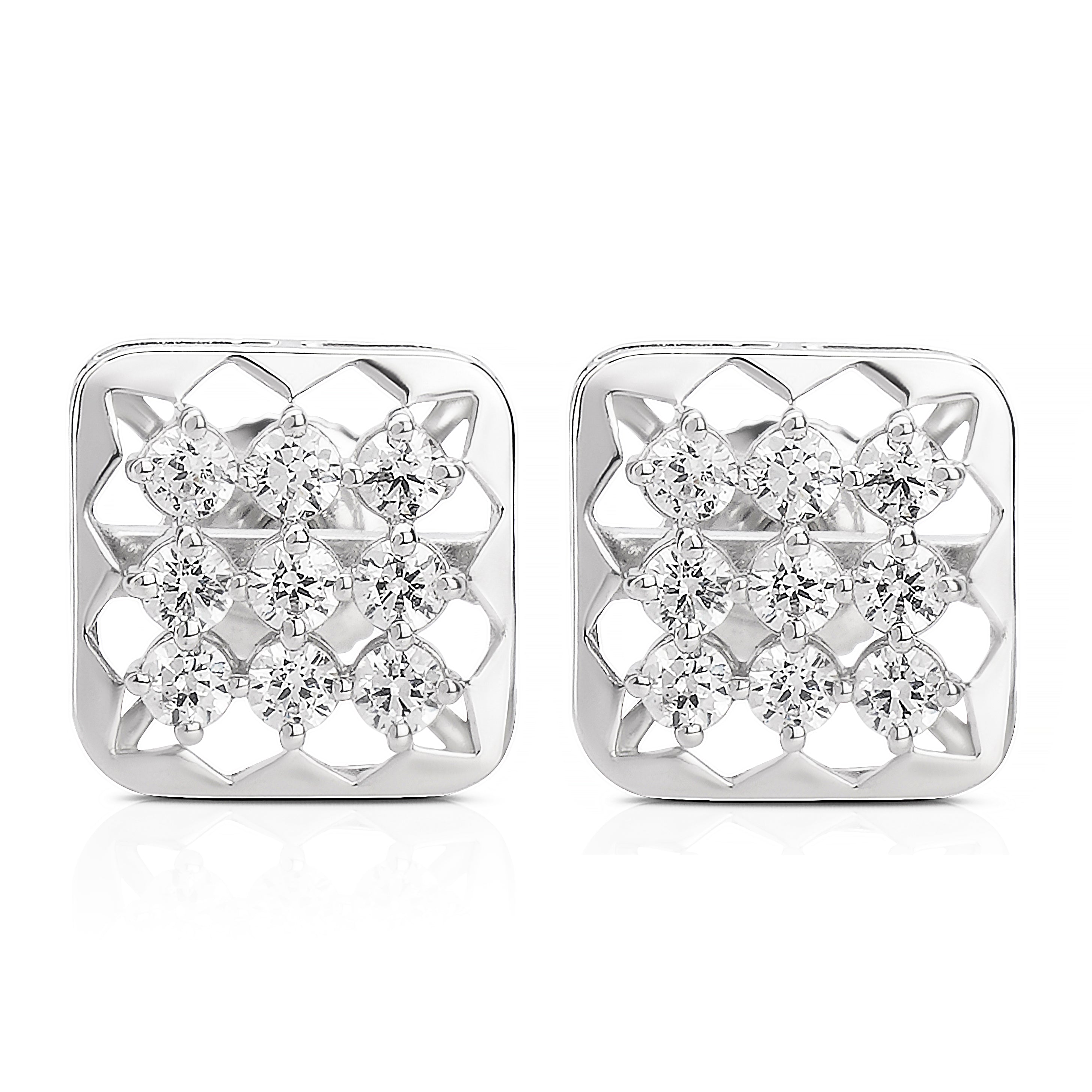 Glamour Square Stud Earrings