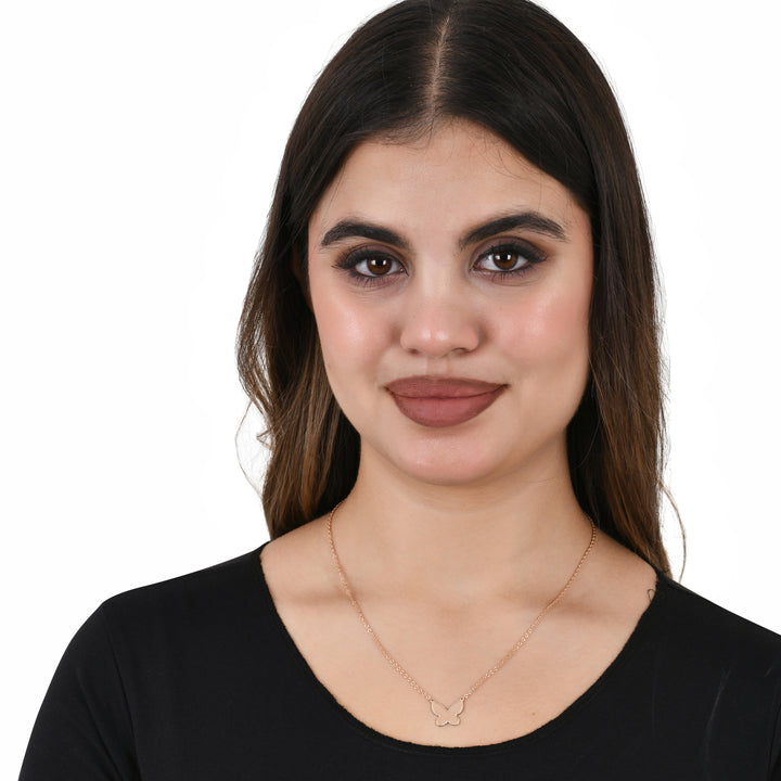 butterfly Silhouette Necklace