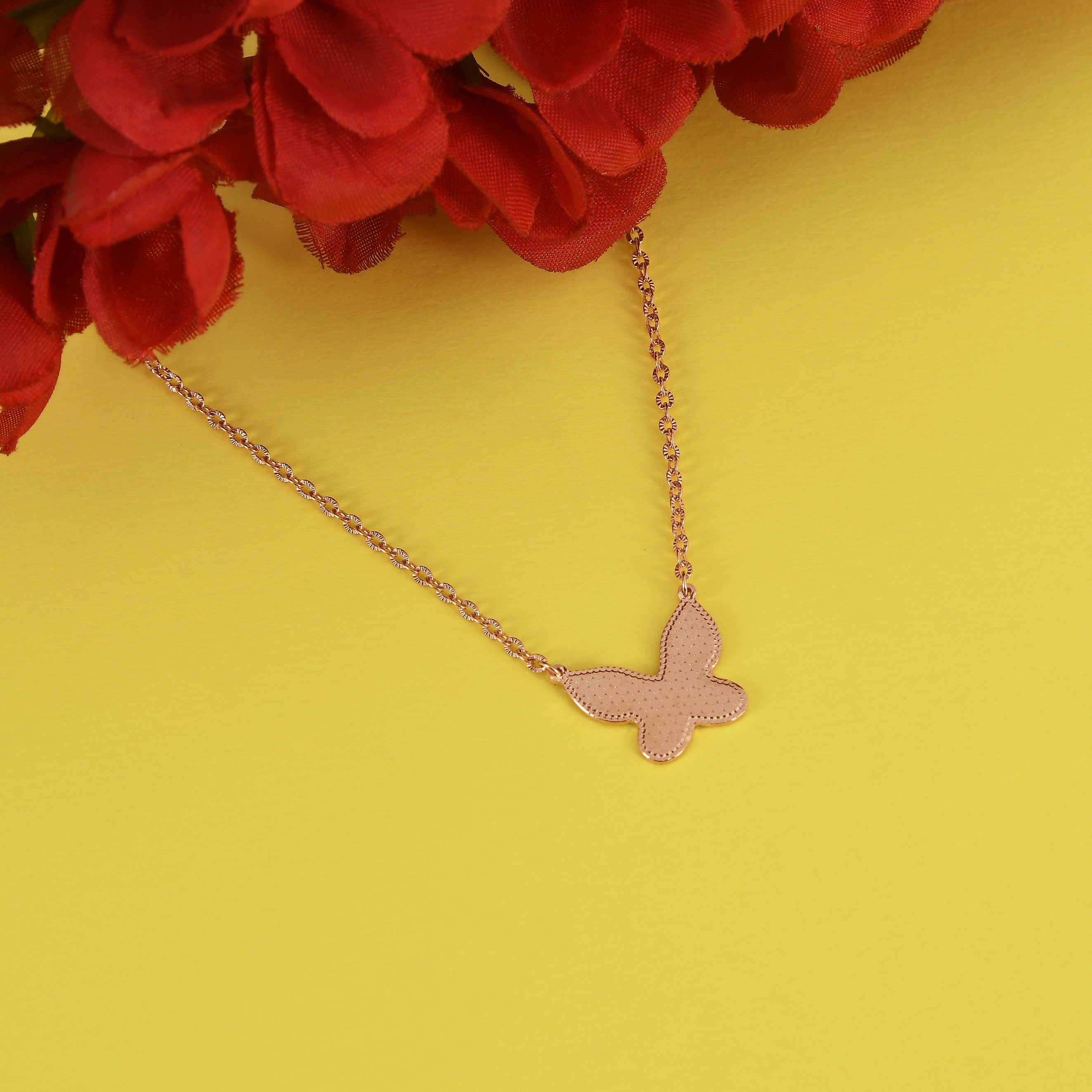 butterfly Silhouette Necklace