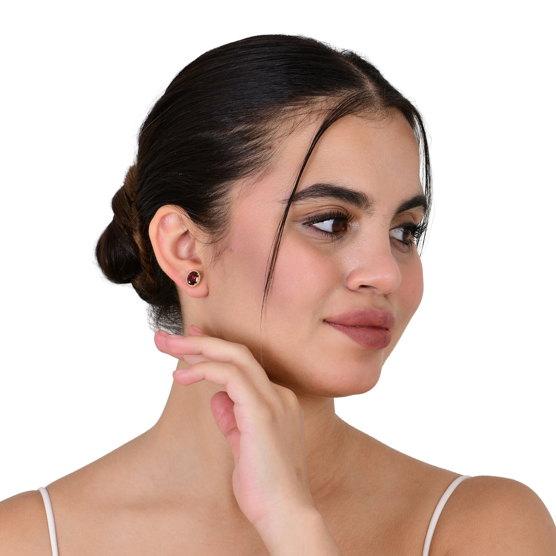 Garnet Shine Stud