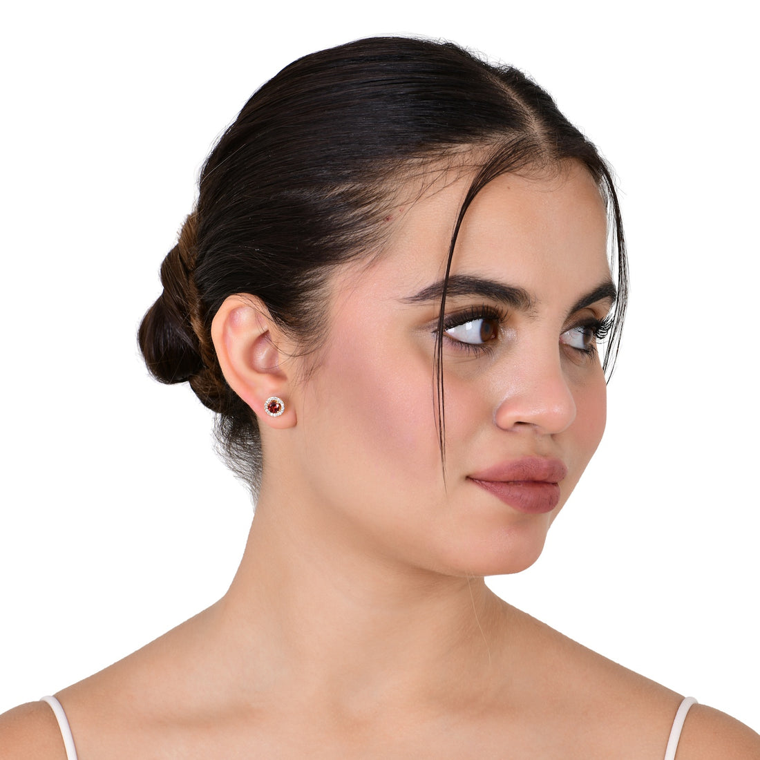 Garnet Glow Stud