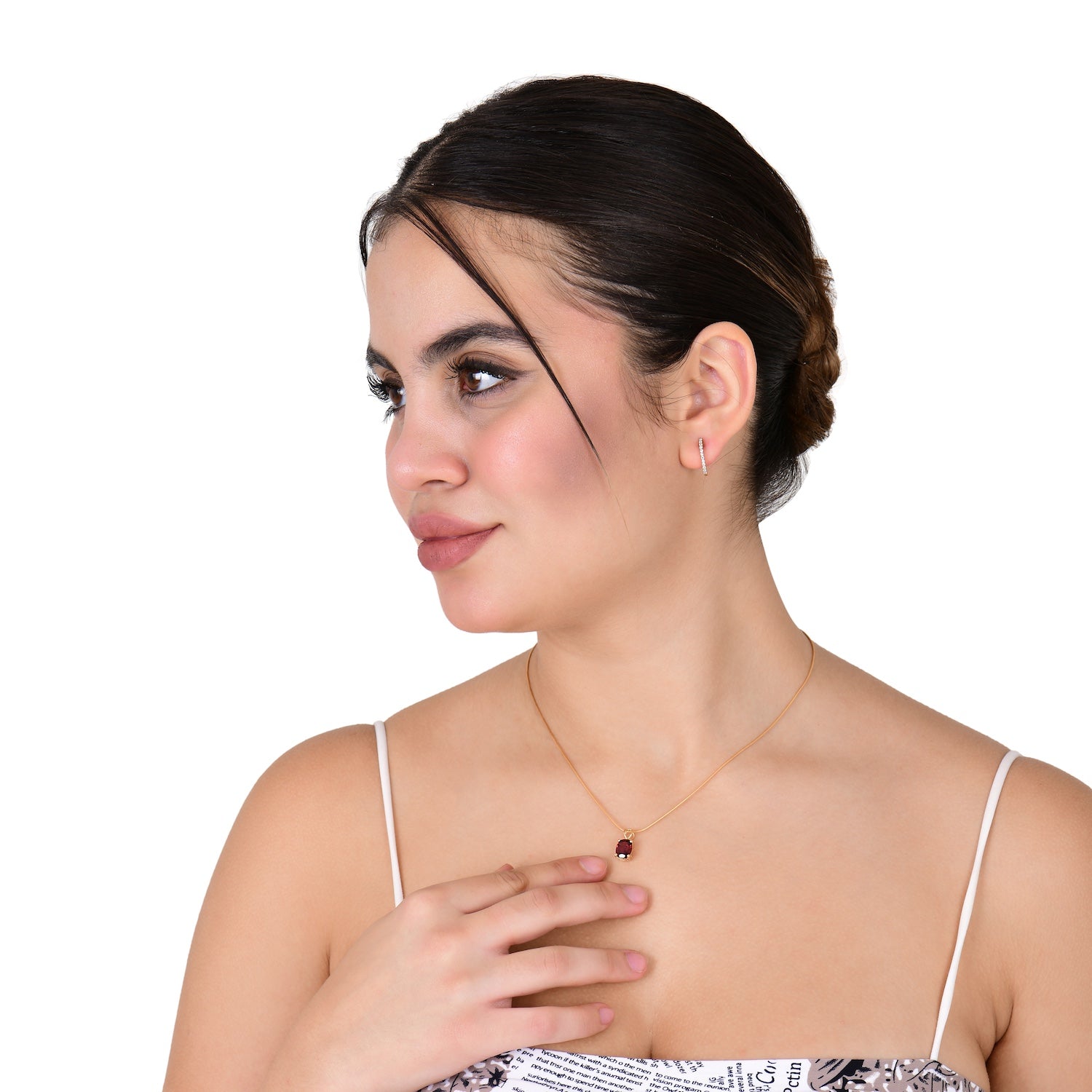 Orchid Shine Red Earring