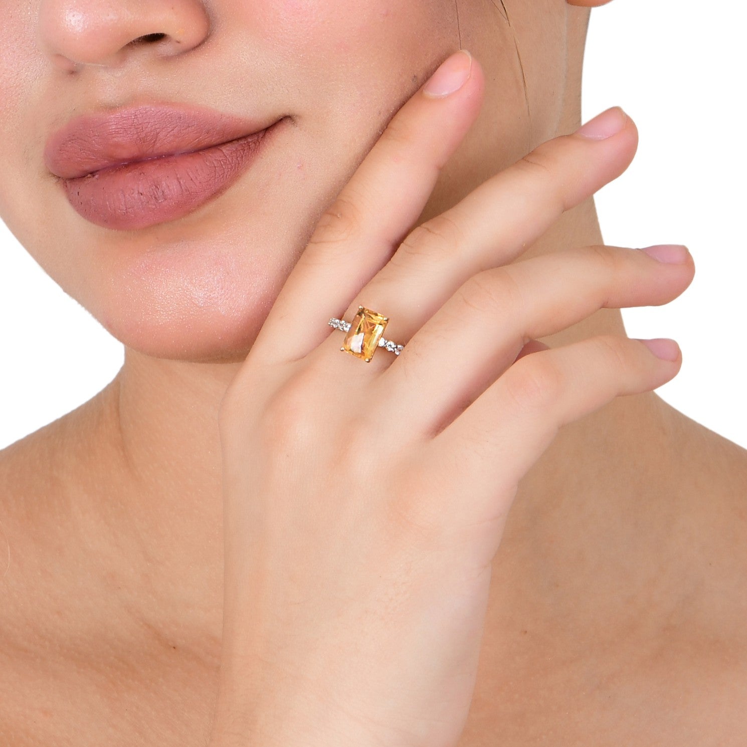 Sunny Citrine Ring