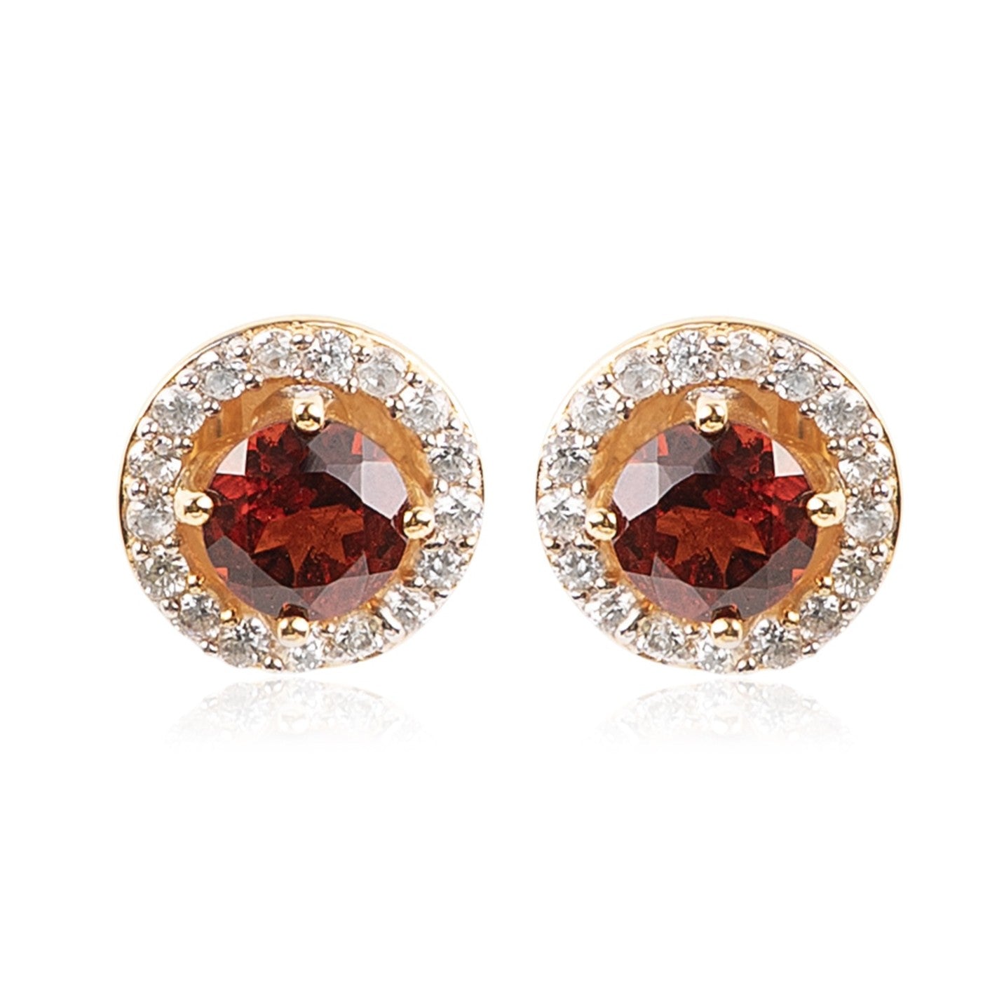 Garnet Glow Stud