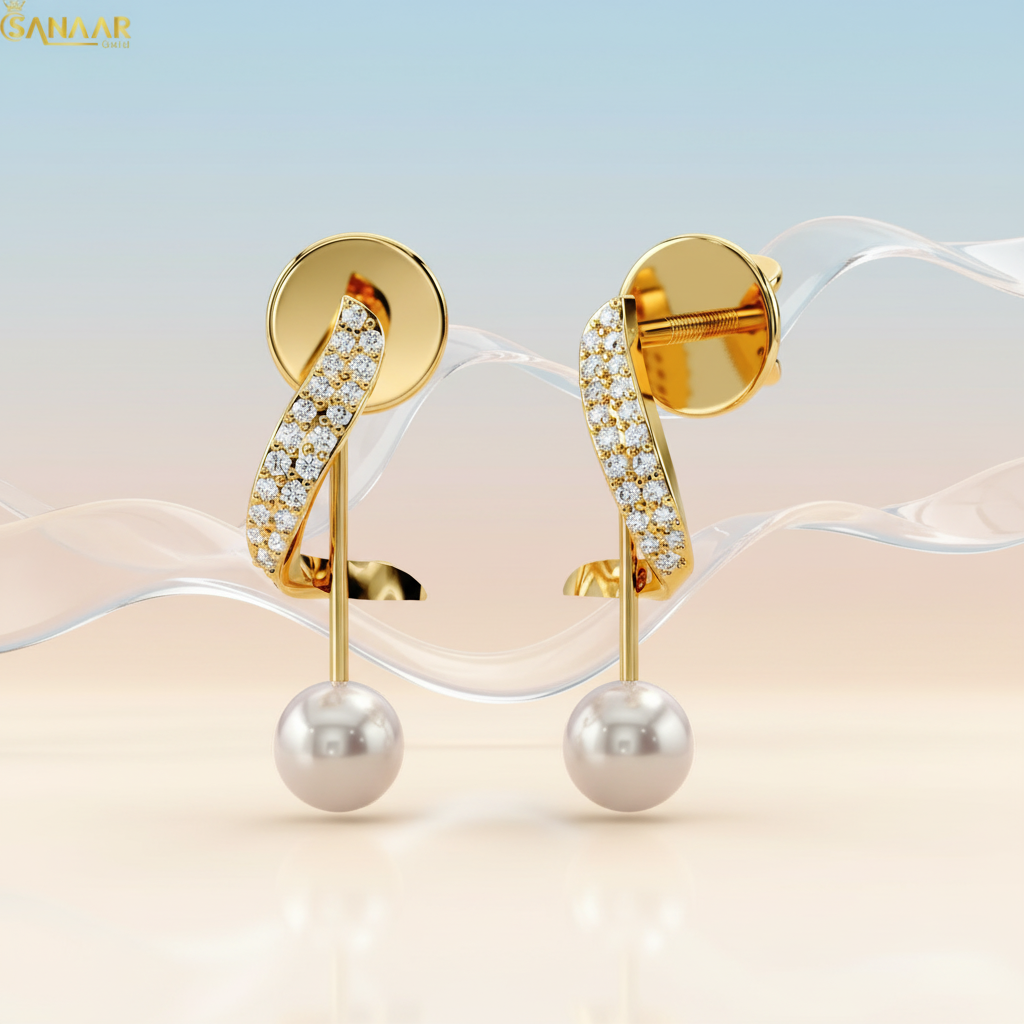 Pearl Spiraluxe Earrings
