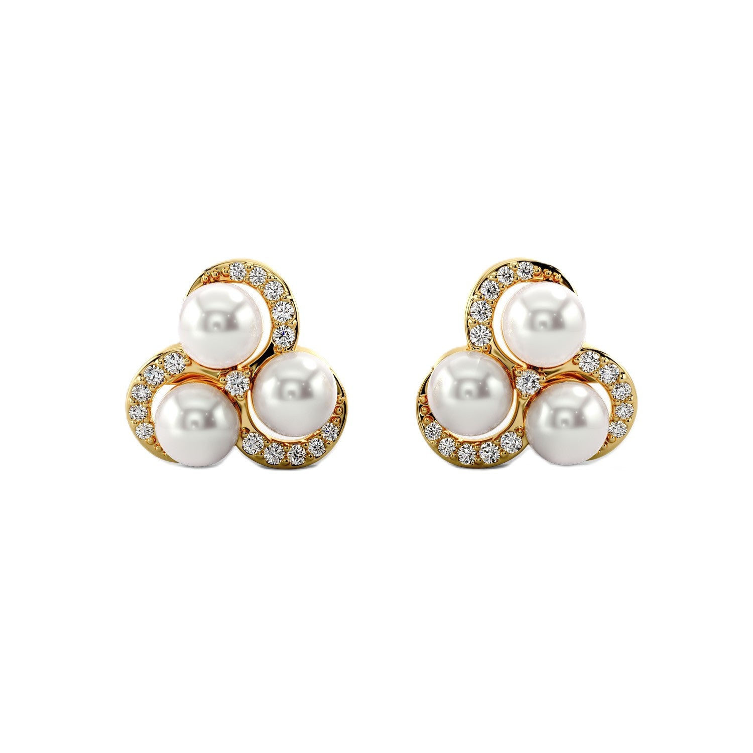 Purity Pearl Loop Earrings