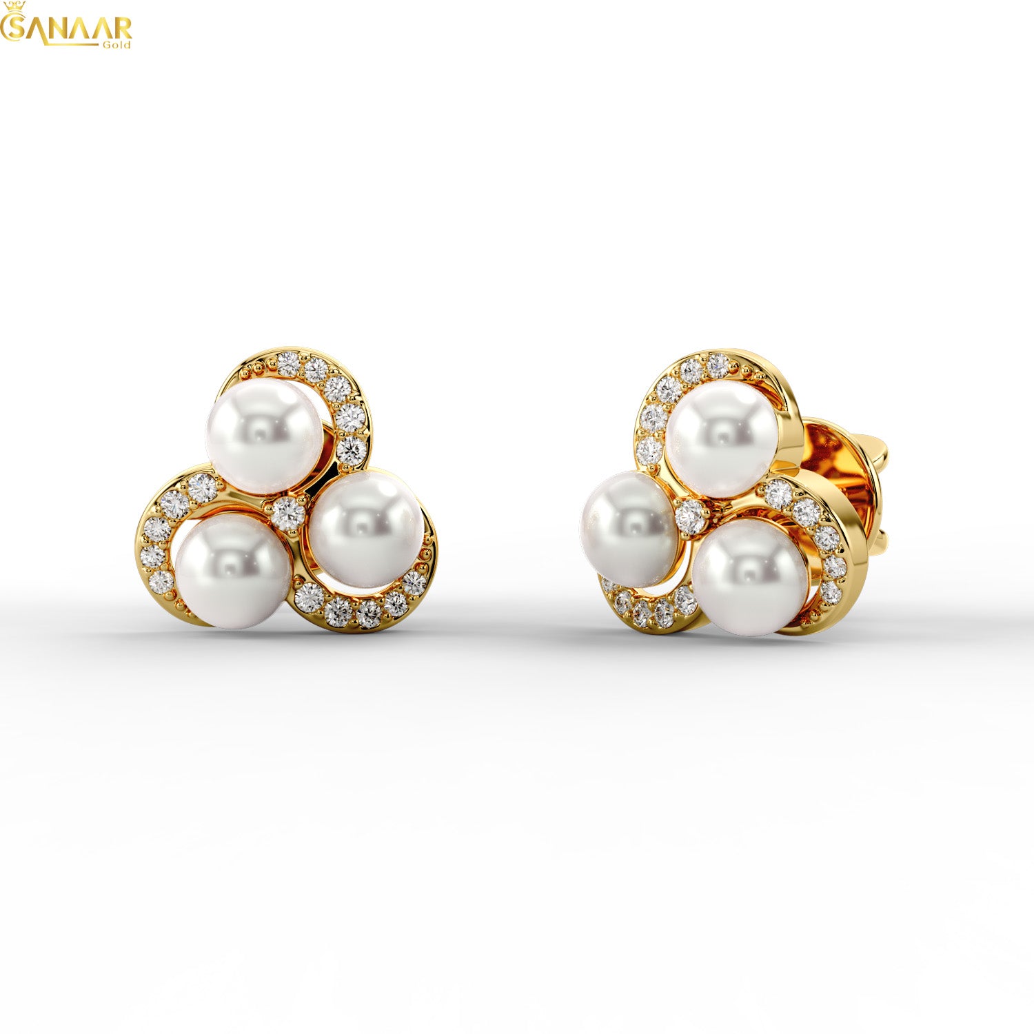 Purity Pearl Loop Earrings