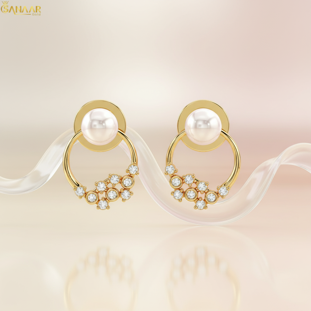 Orbit Luxe Pearl Earrings