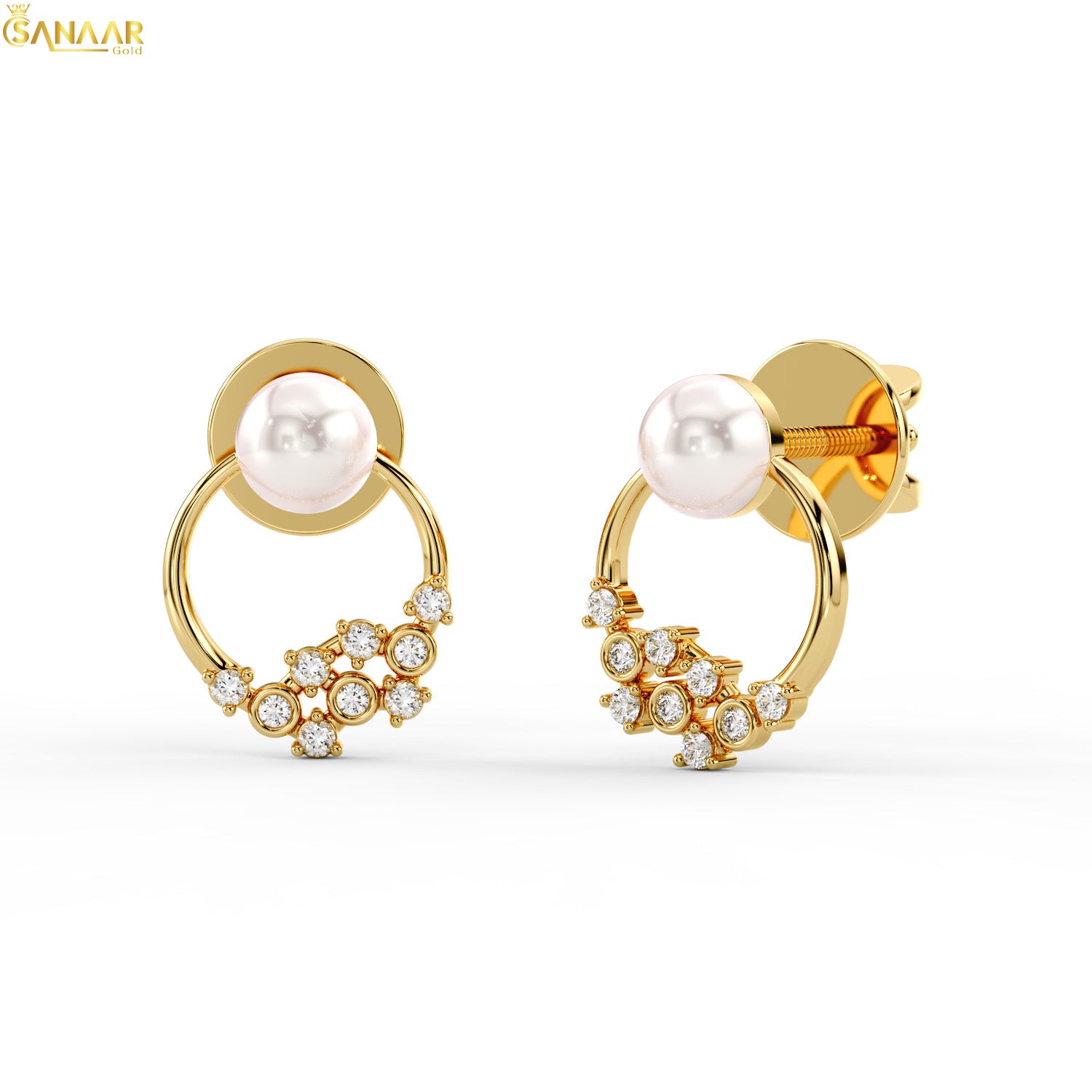 Orbit Luxe Pearl Earrings