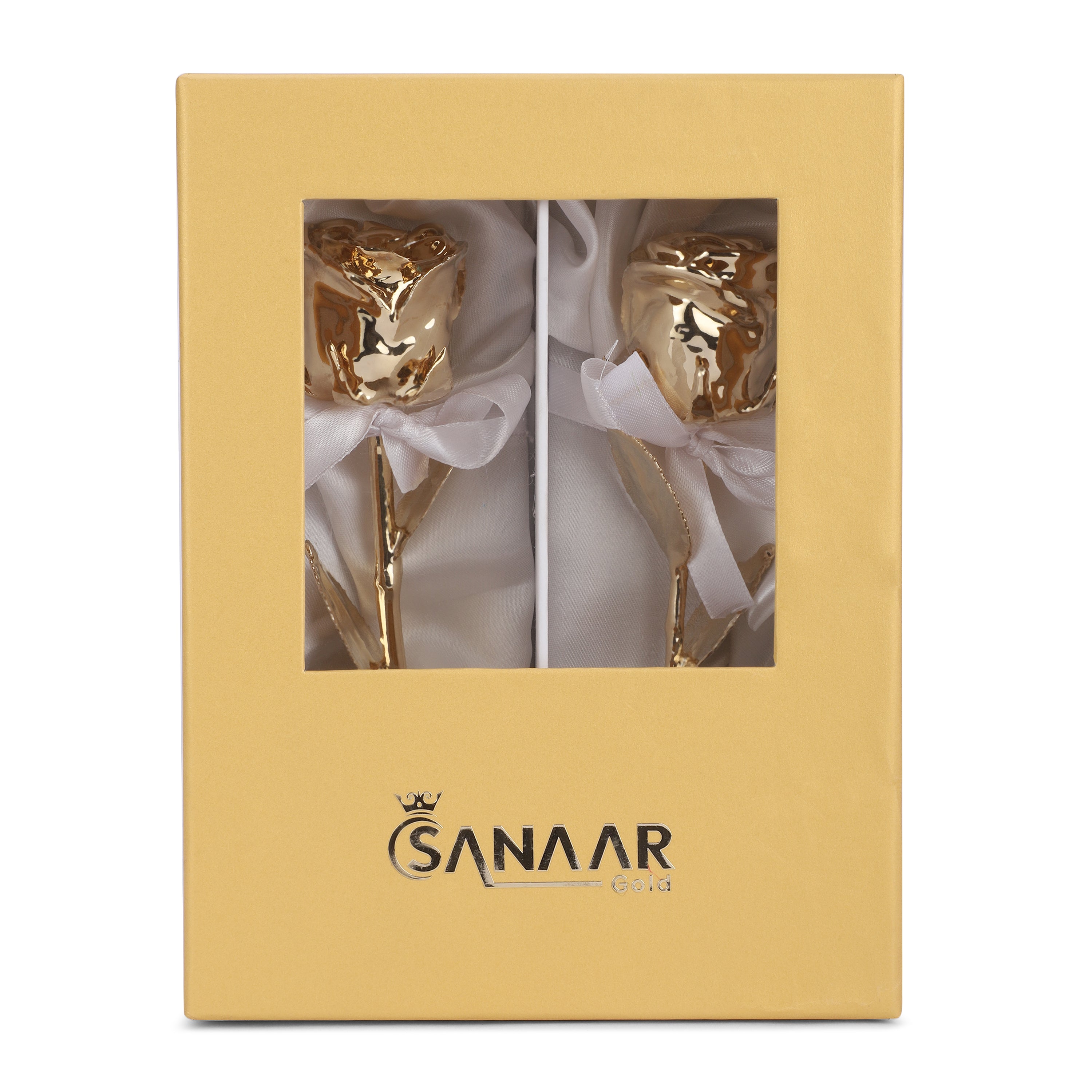 Elegant 24k Gold dipped Rose Pack of 2