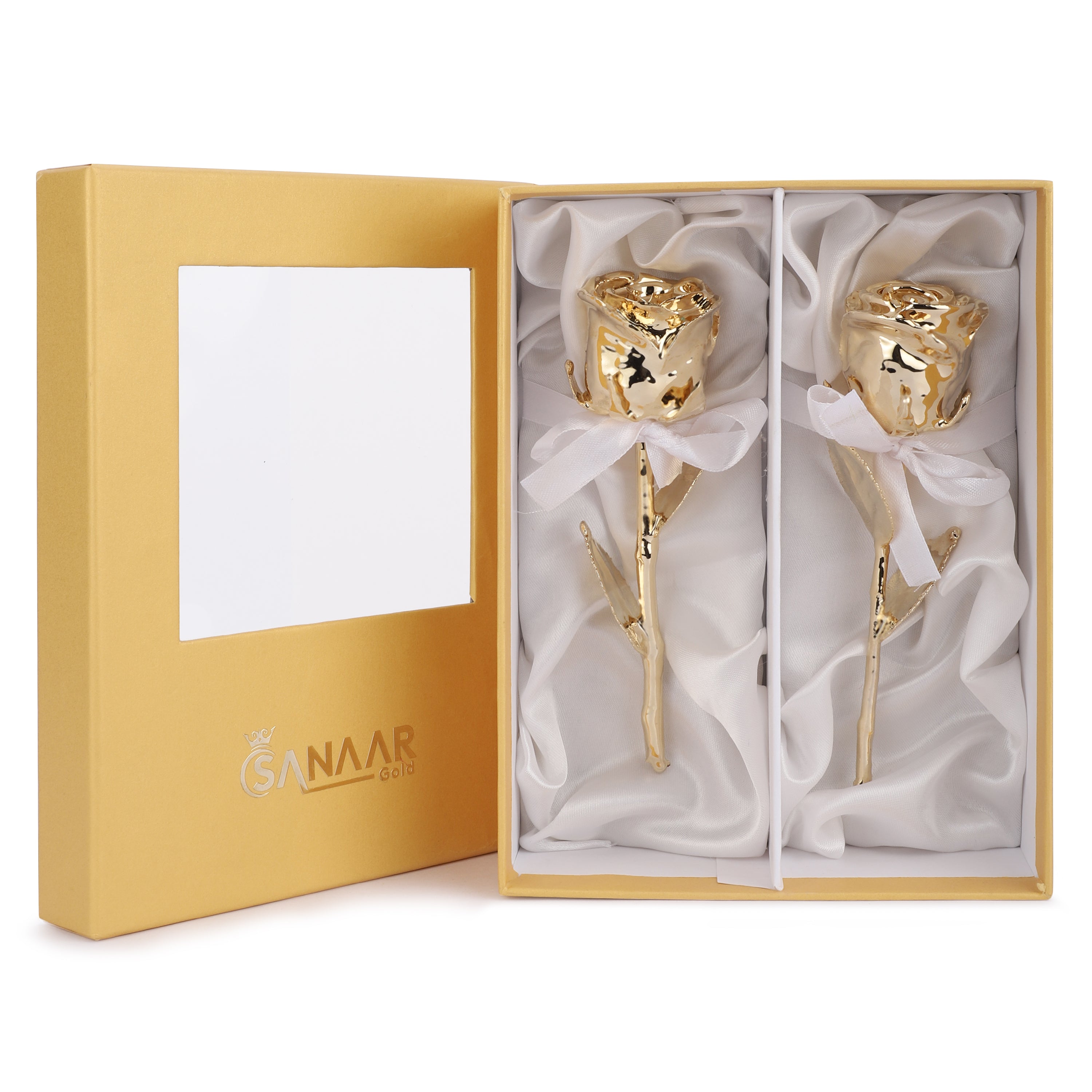 Elegant 24k Gold dipped Rose Pack of 2