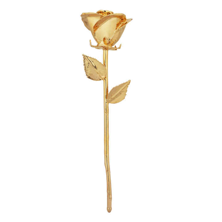 Premium 24k Gold dipped Rose with Leatherite Box