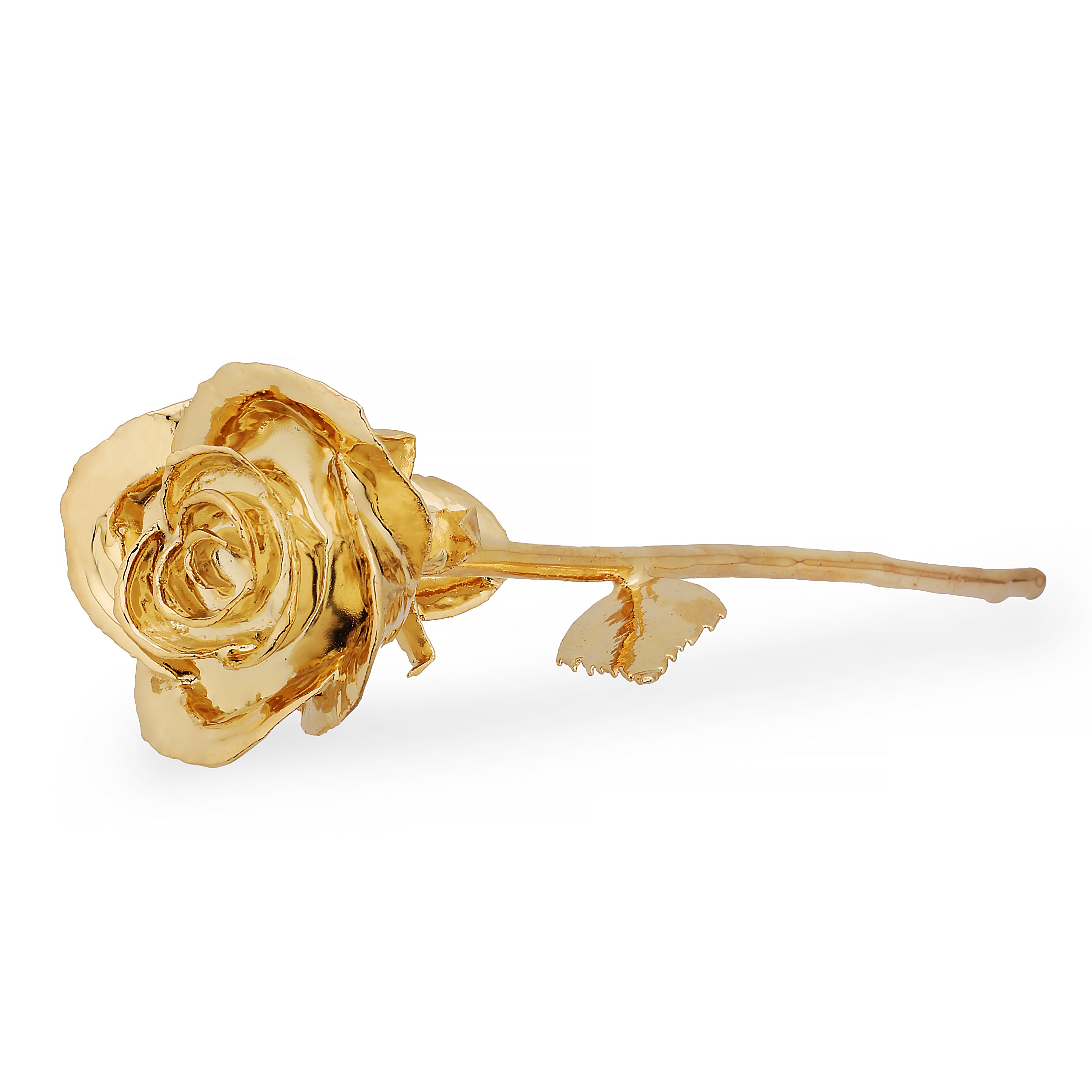 Premium 24k Gold dipped Rose with Leatherite Box