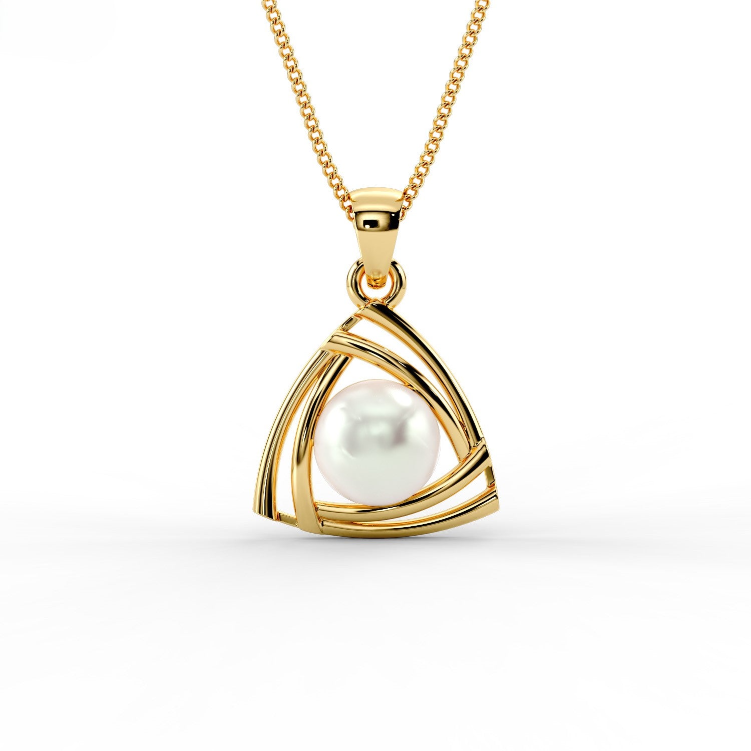 Tri-Aura Pearl Pendant