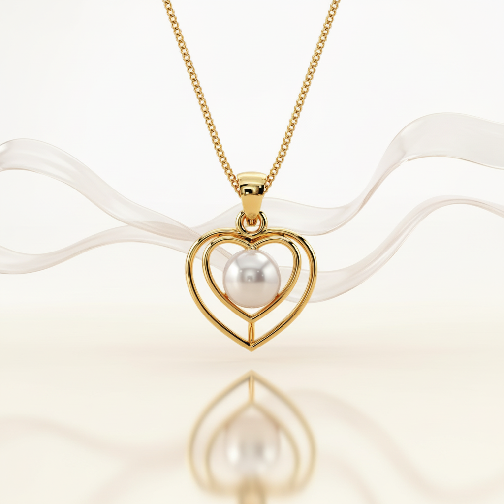 Pearl Heart Pendant