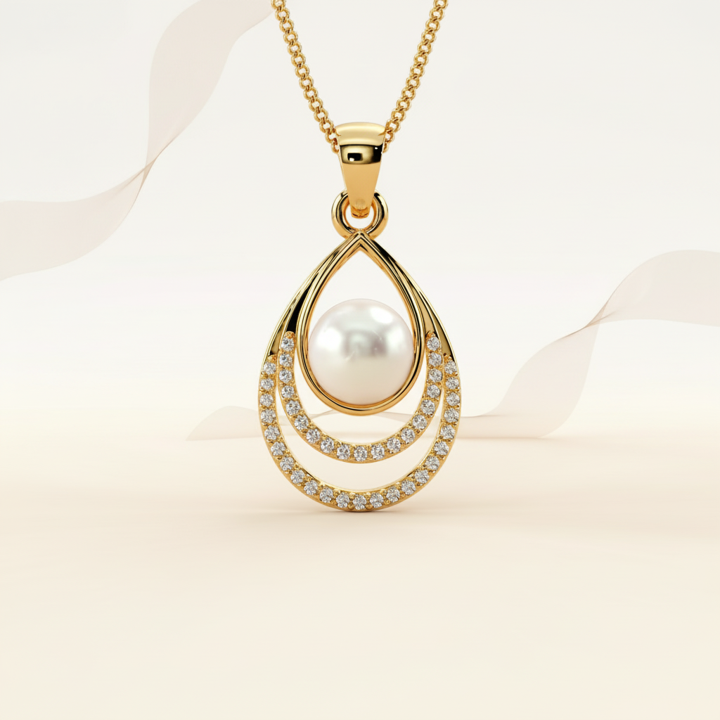 Aurelia Pearl Teardrop Pendant