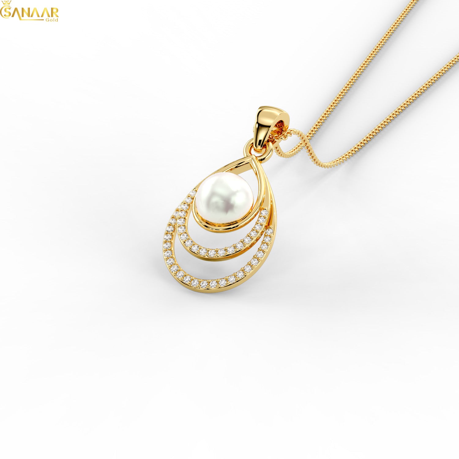 Aurelia Pearl Teardrop Pendant