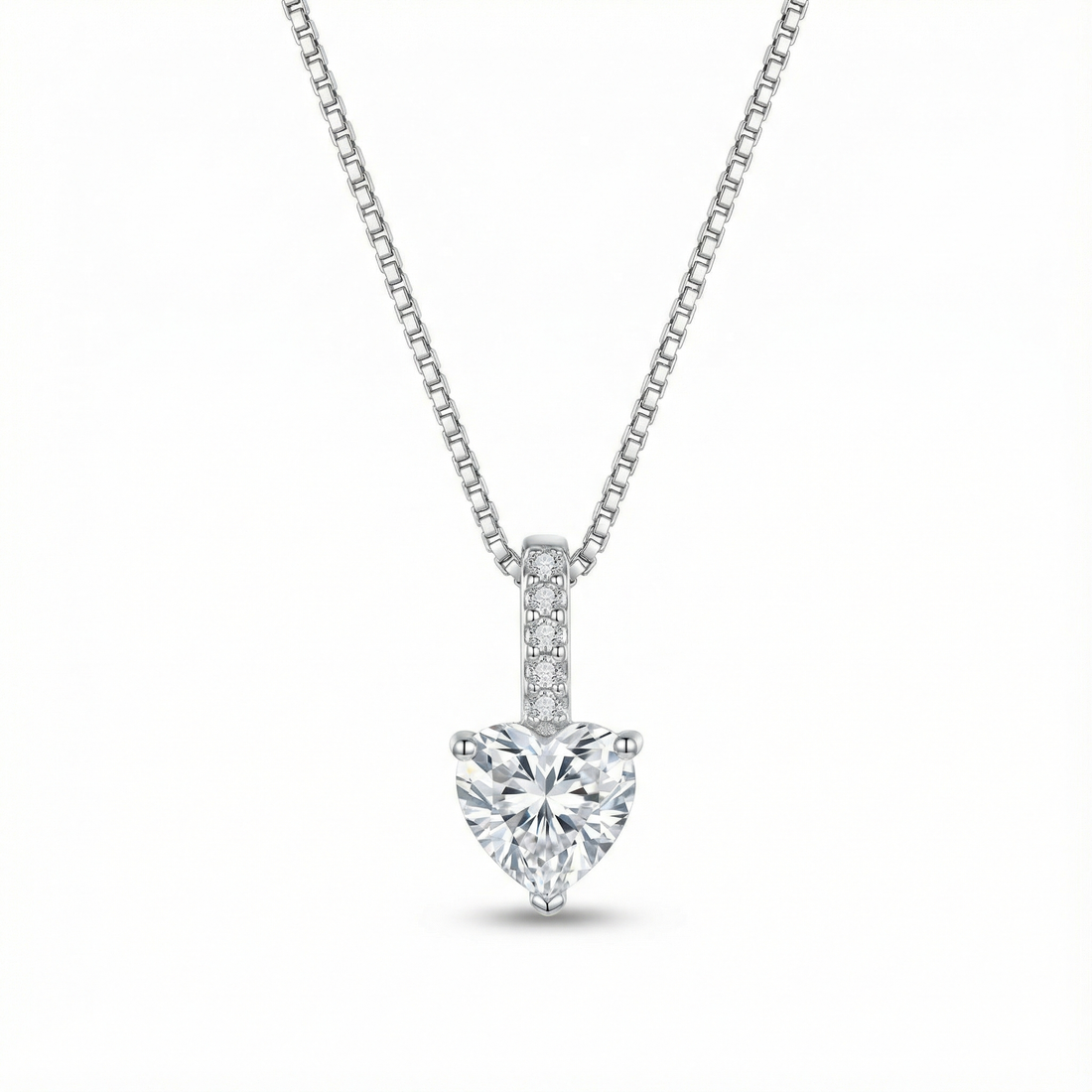 Silver Dual Pendant Necklace