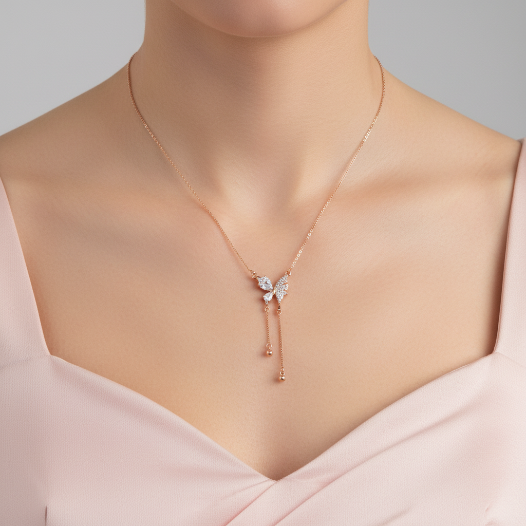 Silver Butterfly Charm Pendant