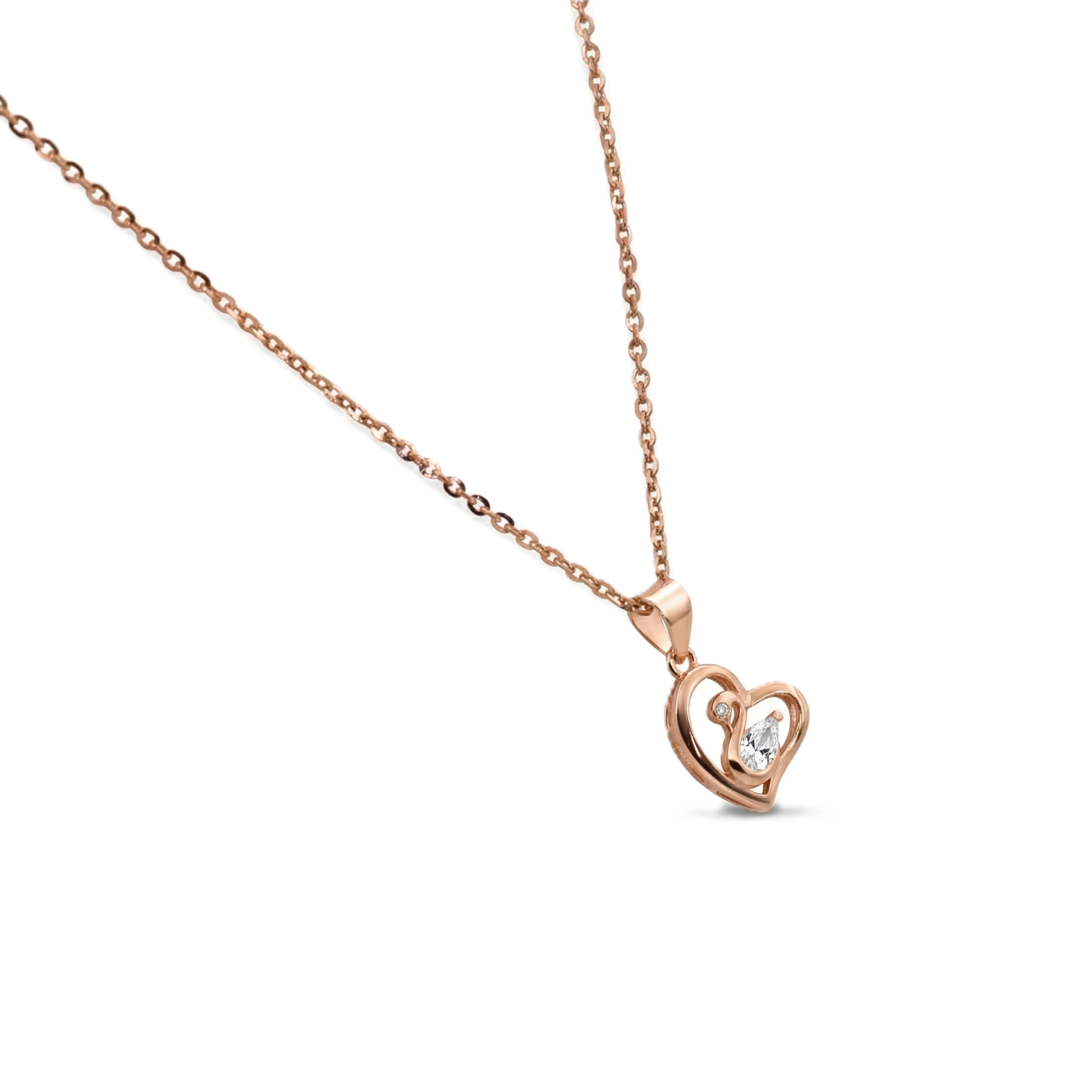 Swan Embrace Pendant