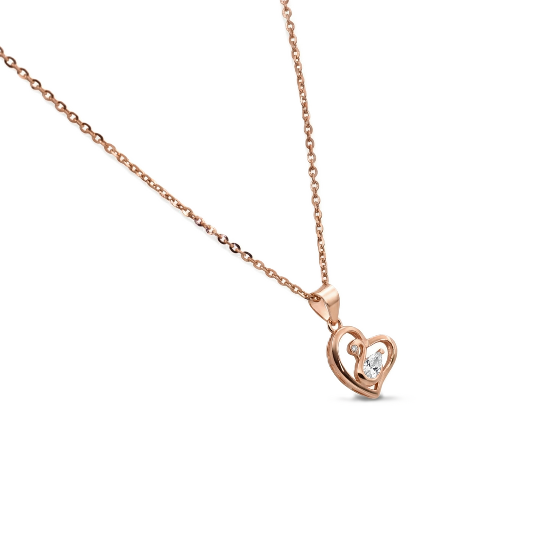 Swan Embrace Pendant