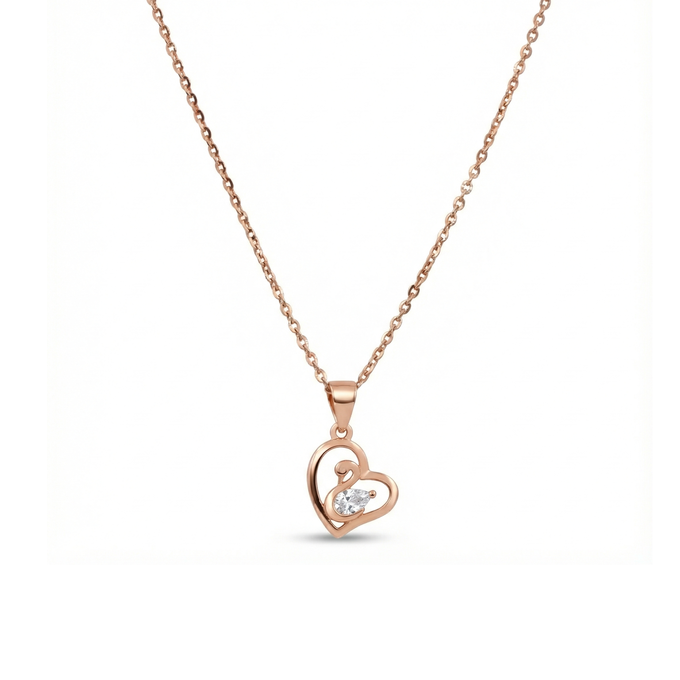 Swan Embrace Pendant